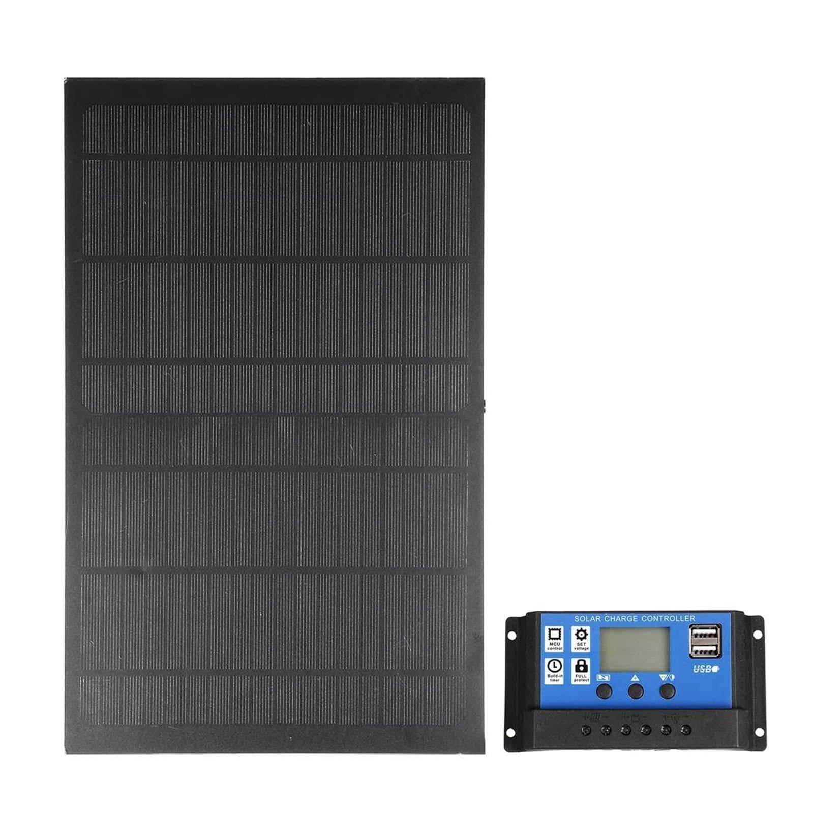 Kit de panneau solaire 12 V/24 V Panneau solaire 300W Dual USB Protable Chargeur de batterie d'alimentation solaire imperméable extérieure for le téléphone VR Camping automobile pour les applications
