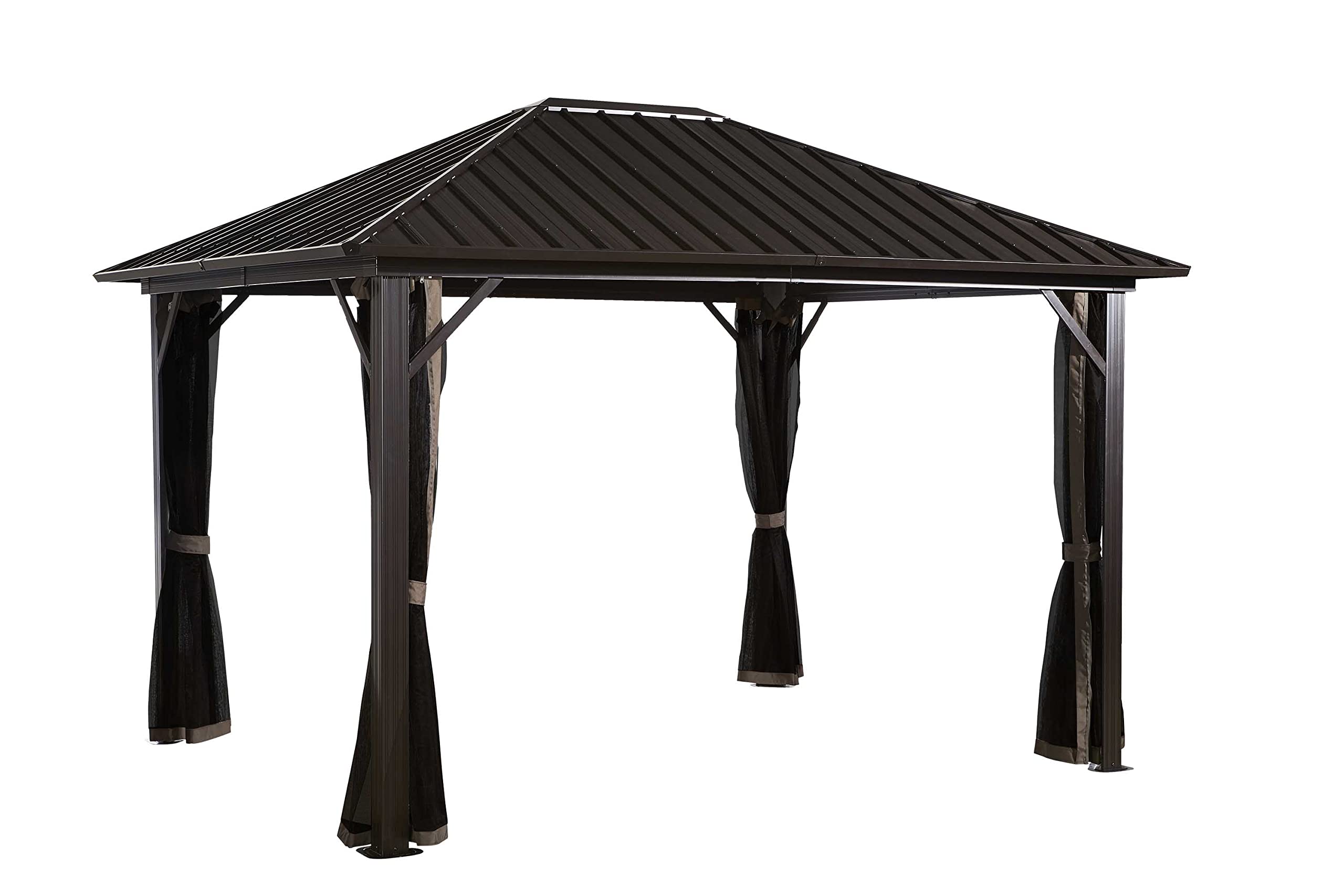 みんページ Sojag Outdoor 10' x 12' Genova Hardtop Gazebo 4-Season Outdoor