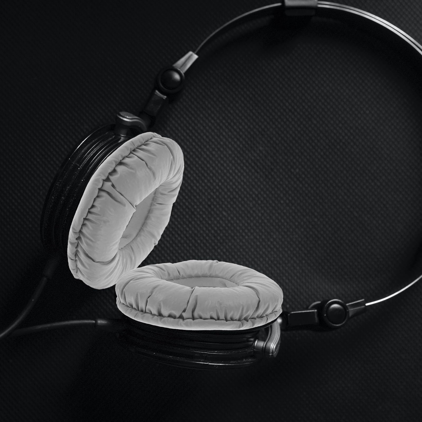 Coussinets d'oreille de Rechange en Éponge Gris pour Casque 50 Mm Compatible, Housse Coussinets Oreillettes Confortables et Solide, Accessoires Audio Remplacement Écouteurs