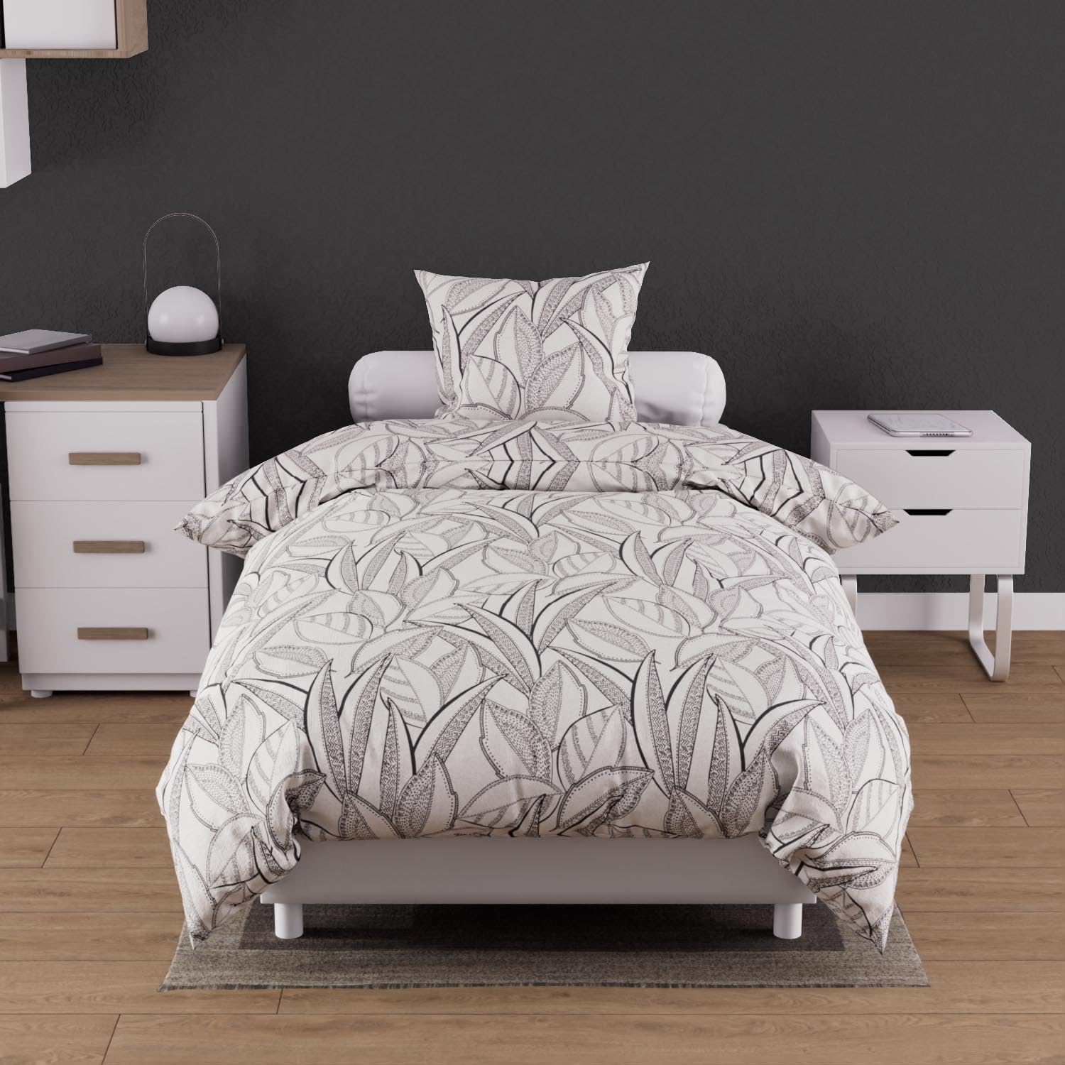 Soleil d'ocre Coperchio di Consolatore + 1 tagliare, Grigio, 140 x 200 cm