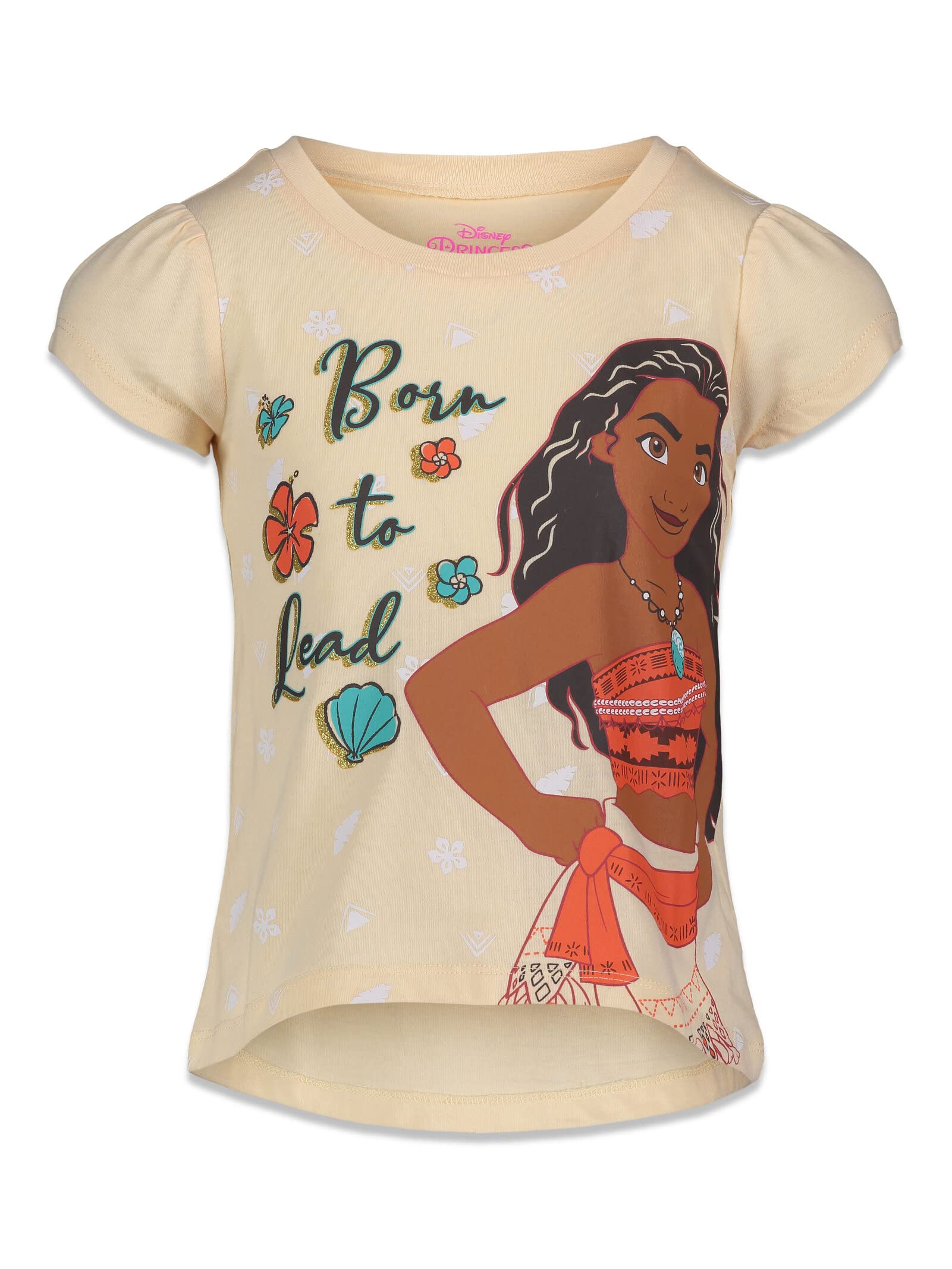 Disney Princess Toddler Girls Short Sleeve 4 Pack T-Shirts 3T
