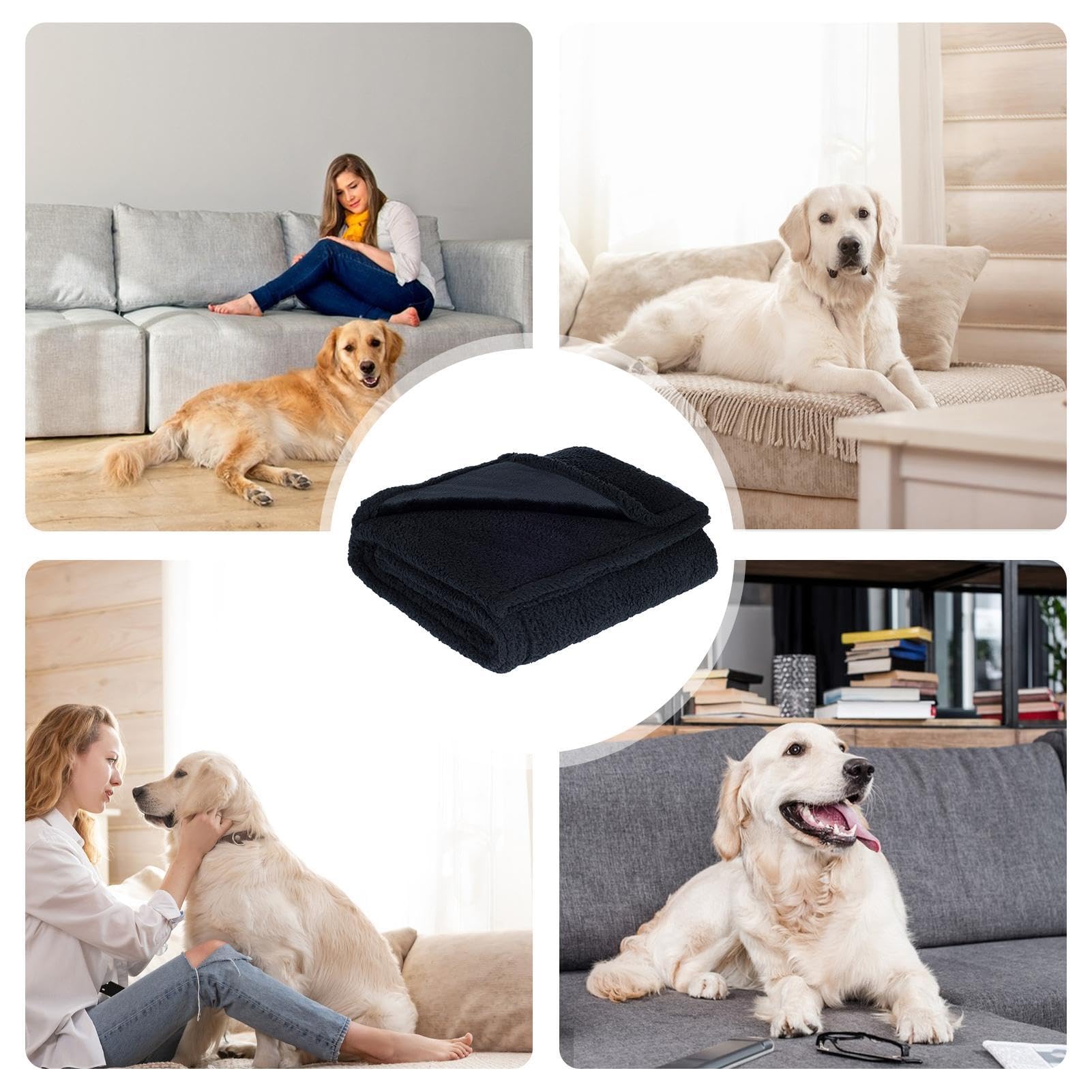 Manta Lavable a máquina para Mascotas, Manta de Franela para | Perros y Gatos, Manta Lavable para Perros, Suministros para Mascotas acogedoras para Gatos de Interior, Todas Las Estaciones,