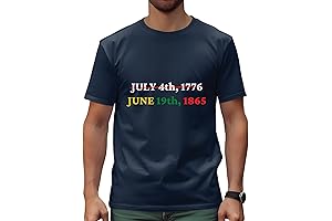 Celebrate Juneteenth Freedom Day with Our Juneteenth Black Multicolor T-Shirt
