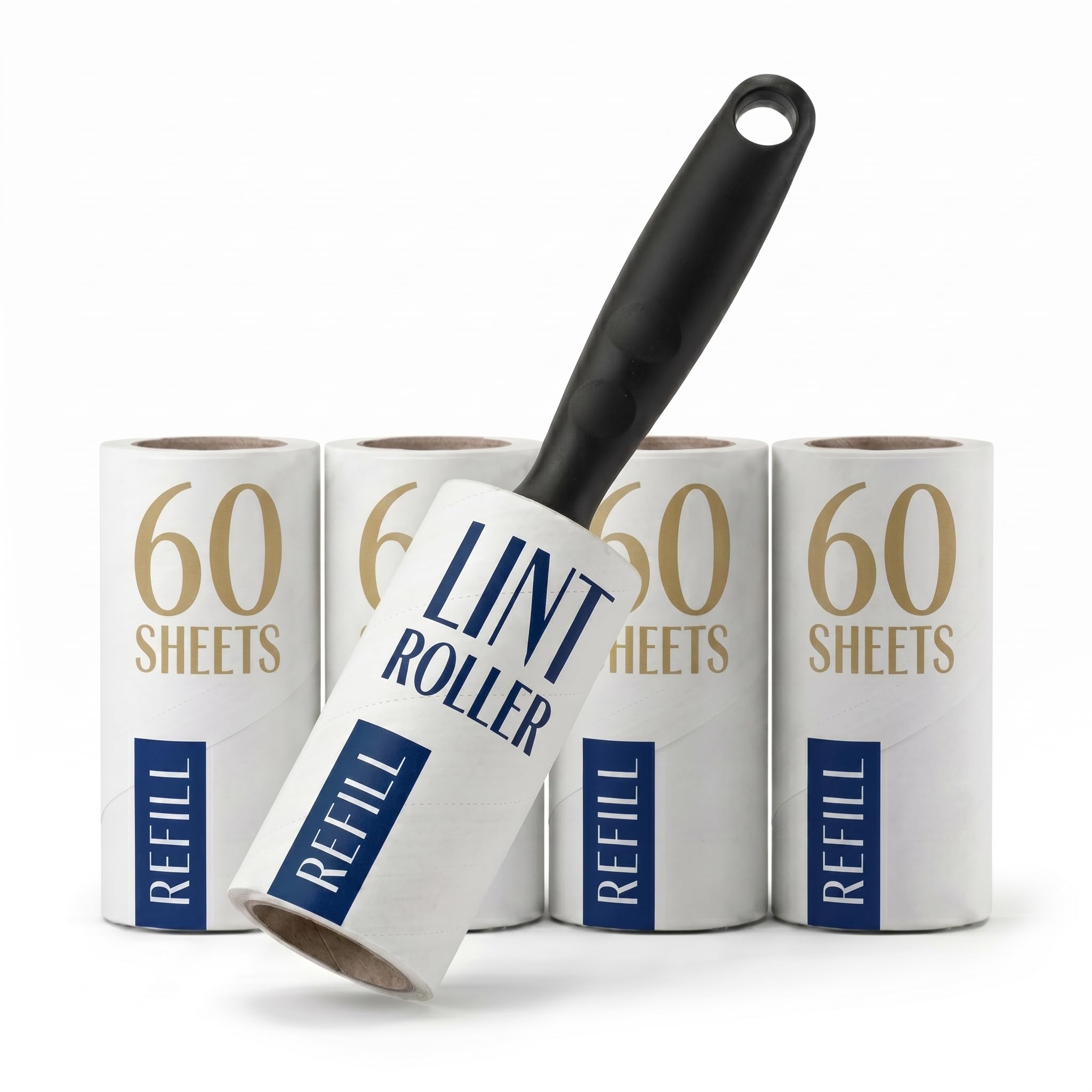 SAVEX Lint Roller with 1 Roller & 300 Sticky Sheets – Pet Hair Remover, Lint Remover for Clothes, Sofa, Bed & Carpet Dust, Dog & Cat Hair Removal, Sticky Rolls, Clothes Brush, Roller Refills