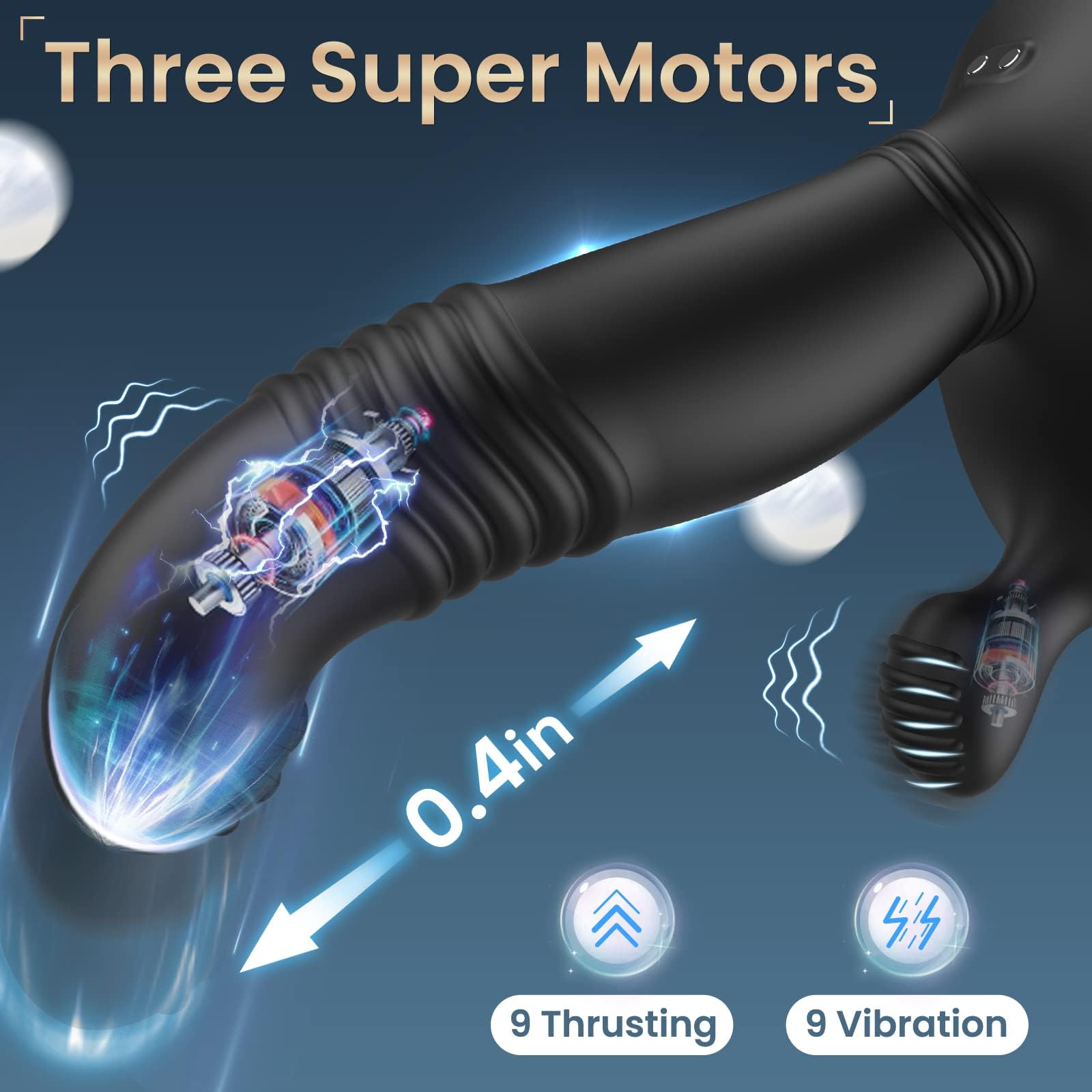 Màsséur Prostàté Stimulateur pour Homme Silicone va et vient Stîmúlàteur prostate pour homme toy massage prostate