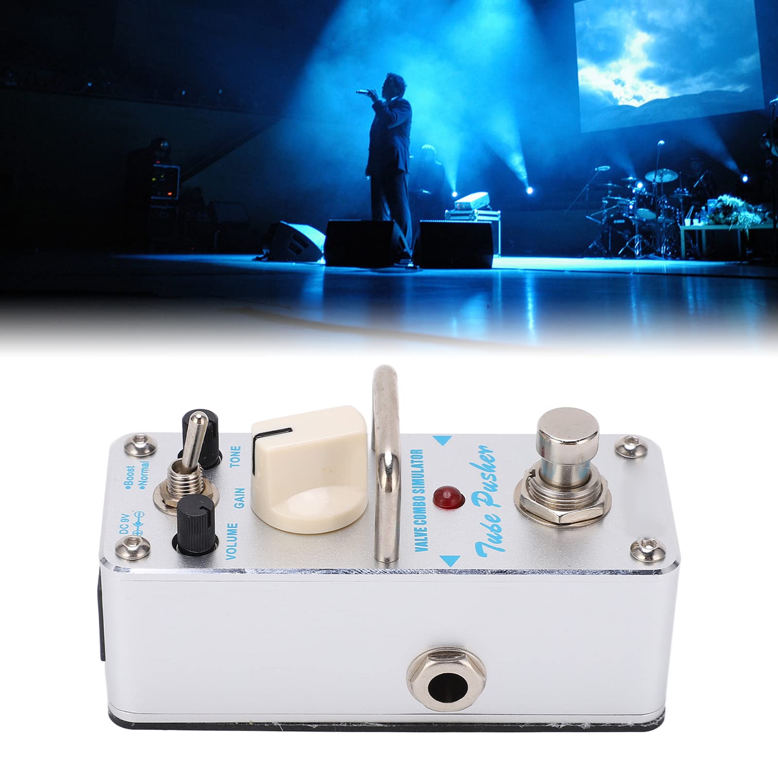 Bnineteenteam Pedale Effetti per Chitarra, Pedale Effetto Analogico Overdrive in Metallo con modalità Boost, Perfetto per Chitarristi Elettrici e Musicisti Rock