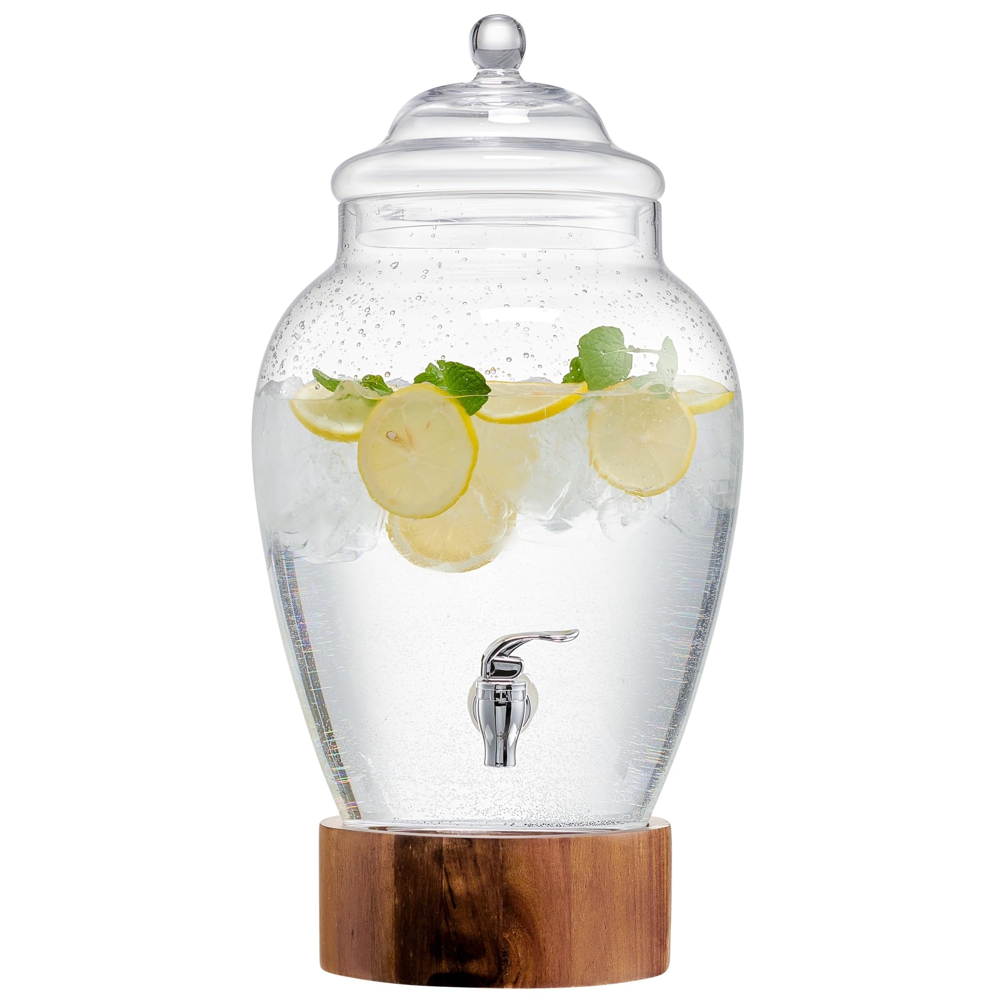 American Atelier Madera Glass Beverage Dispenser, 3-Gallon