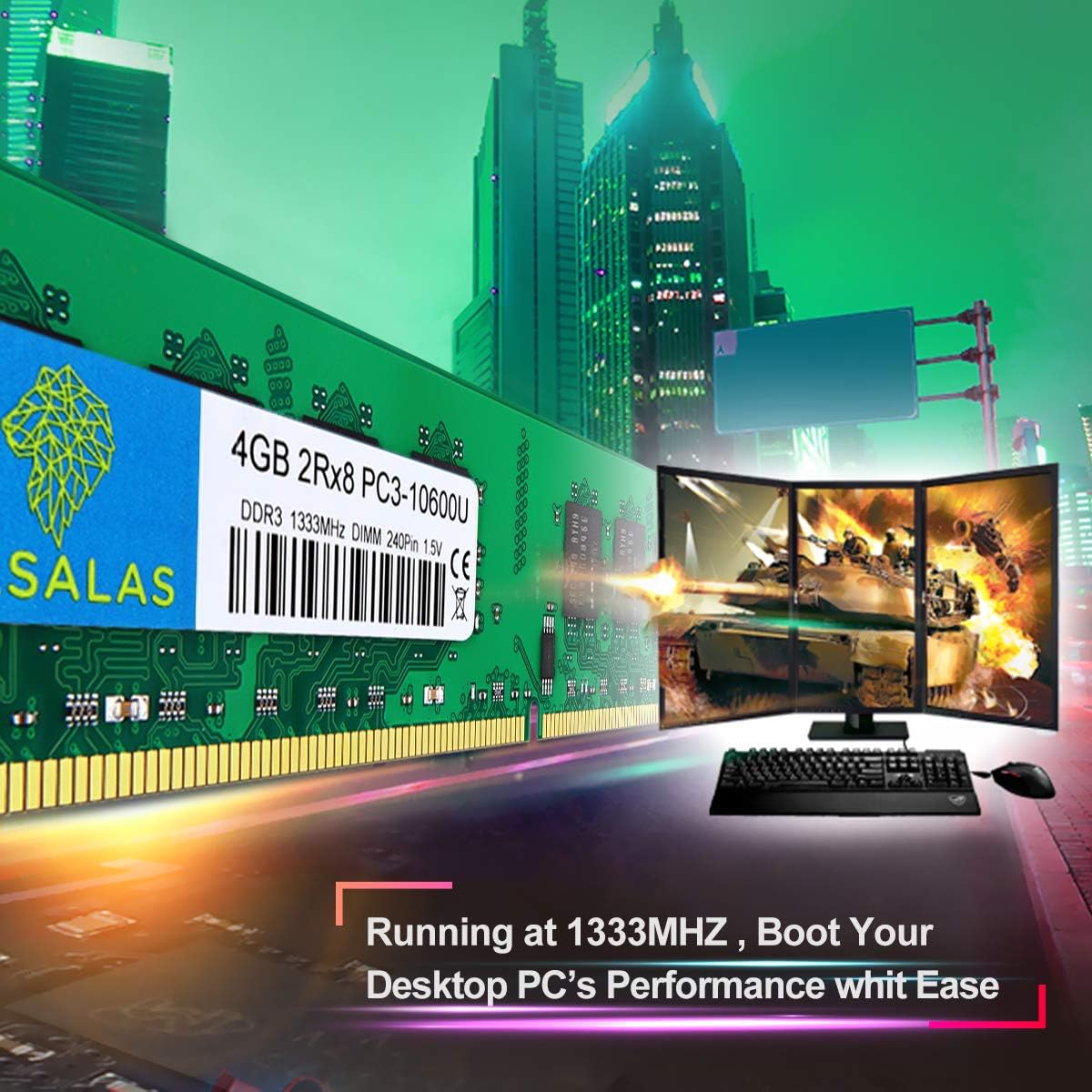 Rasalas Kit de 8 GB DDR3 1333: Review Testado por 30 dias para gamers