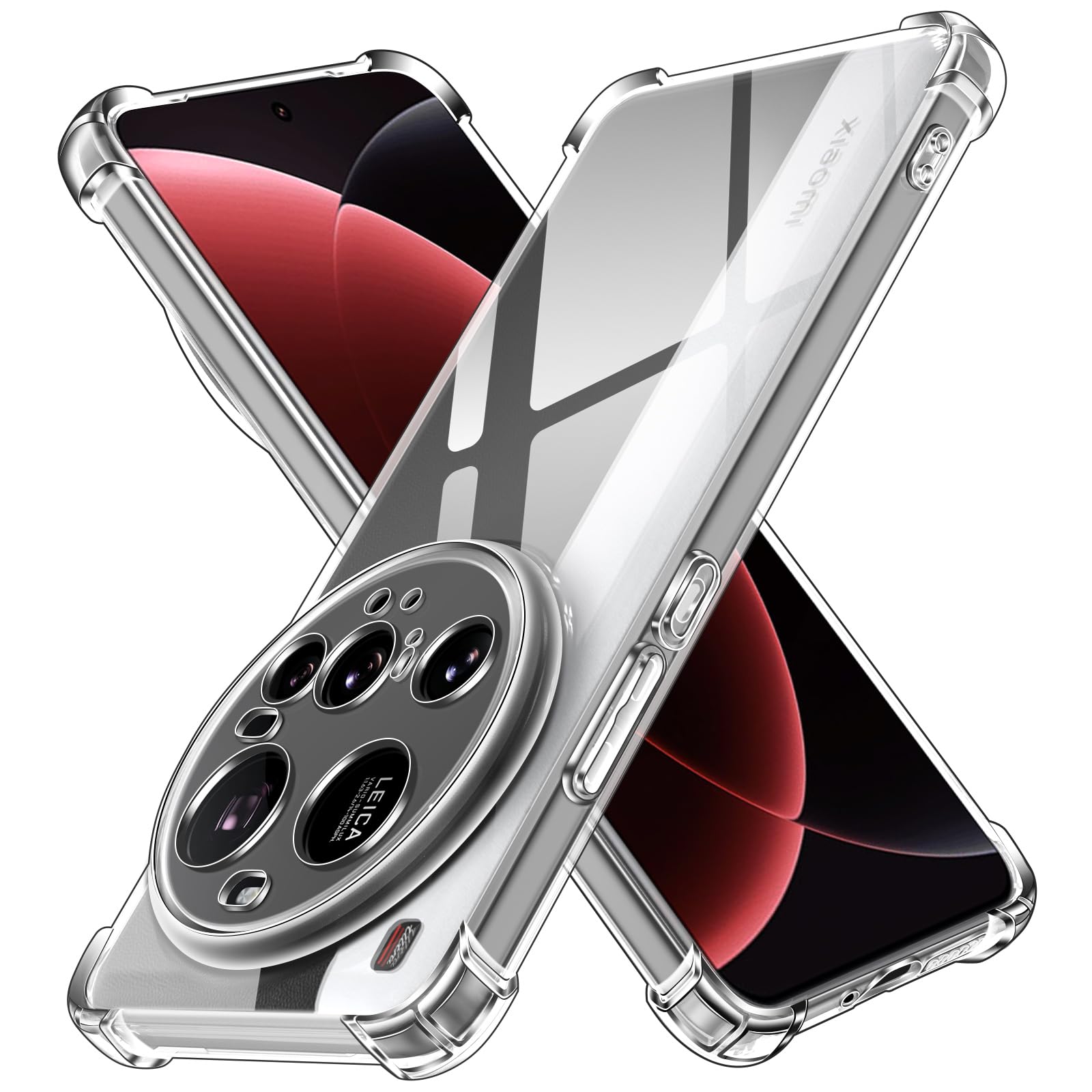 Ivoler Silikon Hülle Für Xiaomi Mi 10 5G – Transparent, Stoßfest, Mit Schutzkanten, TPU