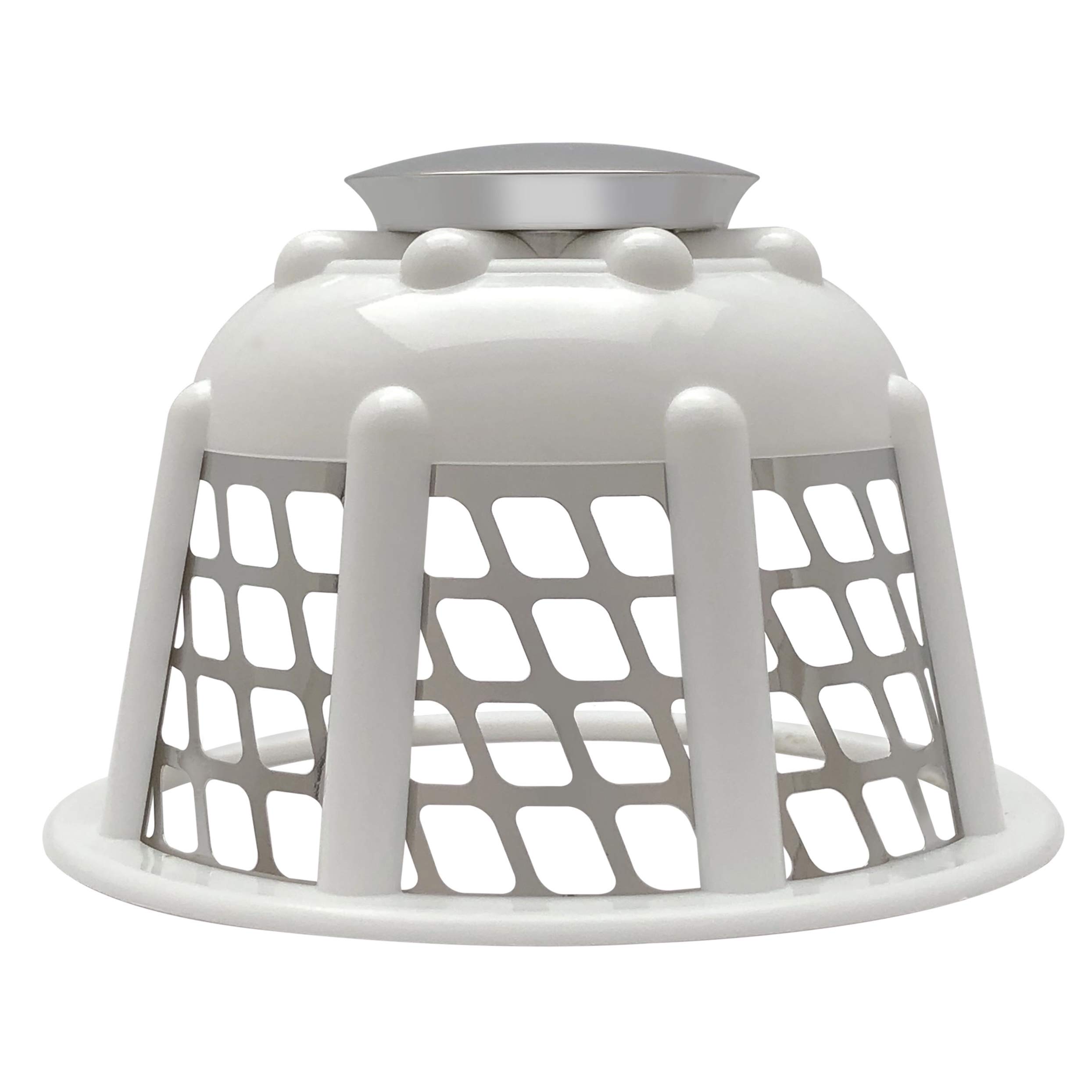 Tubbrella The Most Innovative Bathtub Drain Strainer/Hair Catcher (White)