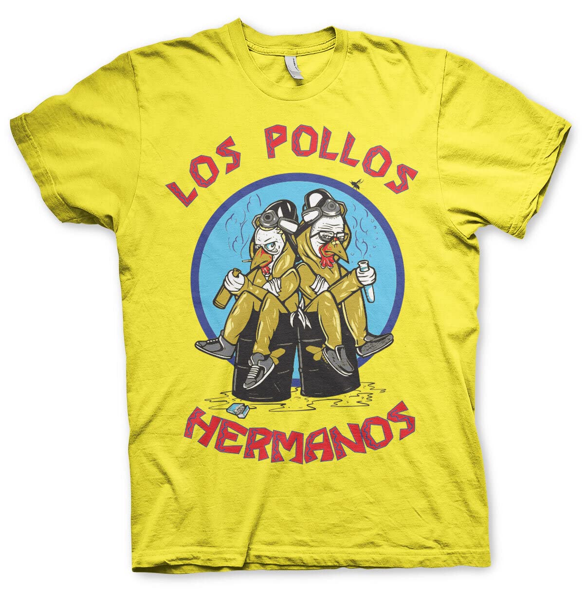 Breaking Bad Officially Licensed Walter & Jesse Hermanos T-Shirt (Yellow), Large