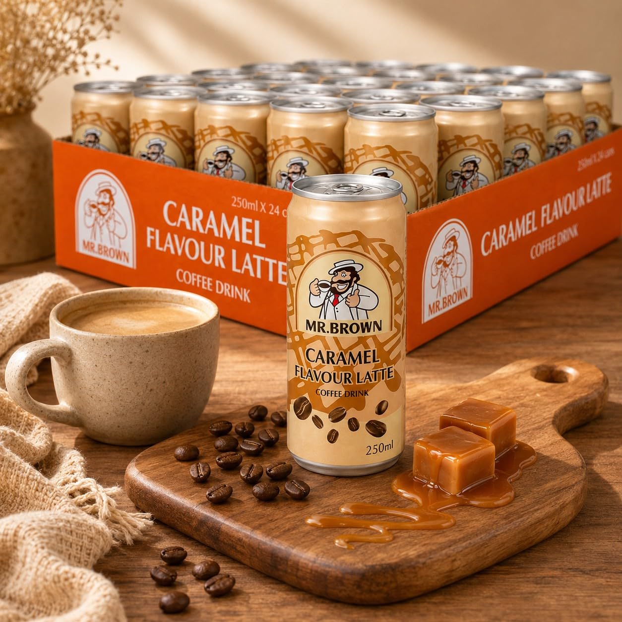 Mr. Brown Caramel Flavour Latte, inkl. Pfand, 24 x 250ml