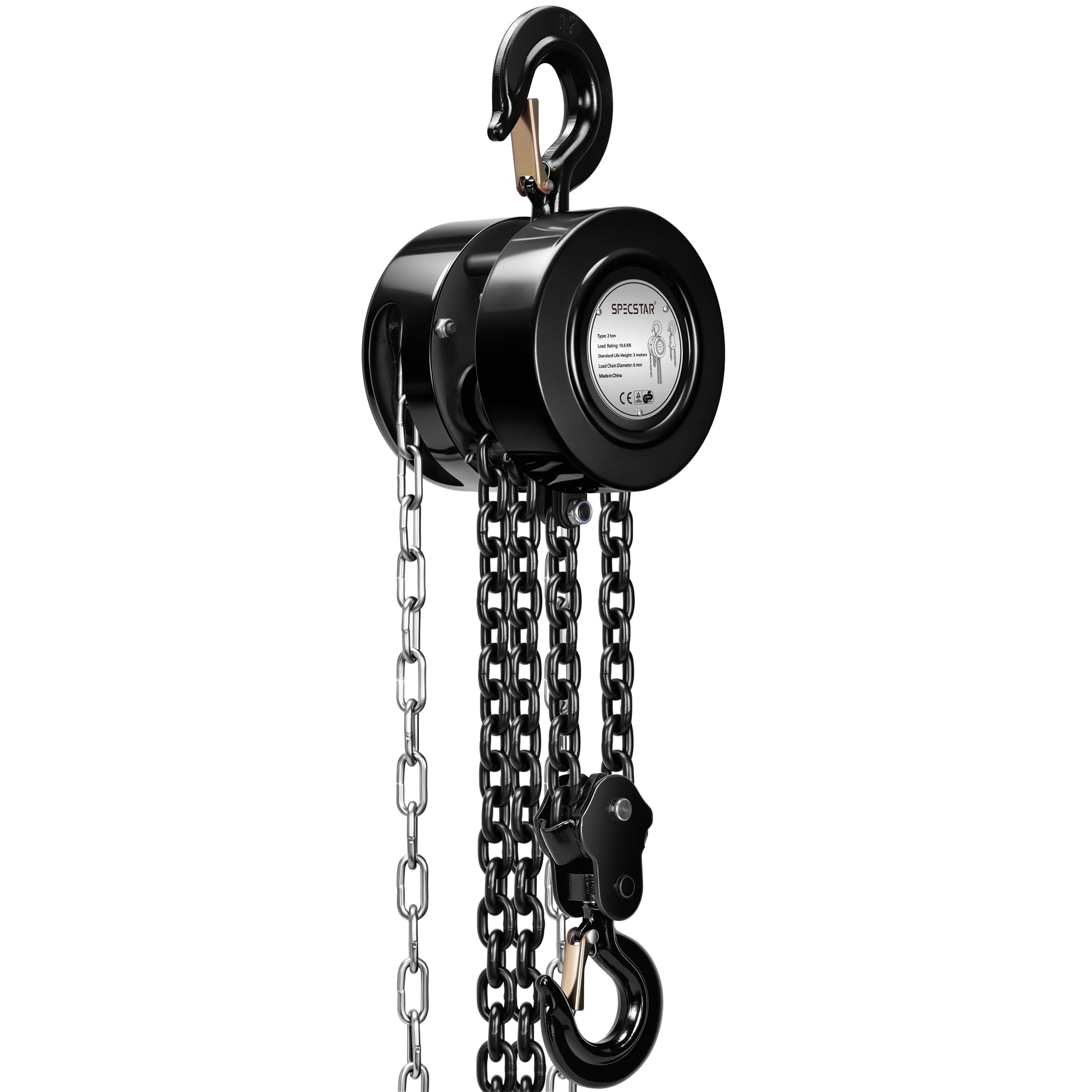 SPECSTAR 1 Ton Hand Chain Hoist - Heavy Duty Lifting -13 SPECSTAR 1 Ton Hand Chain Hoist - Heavy Duty Lifting -13