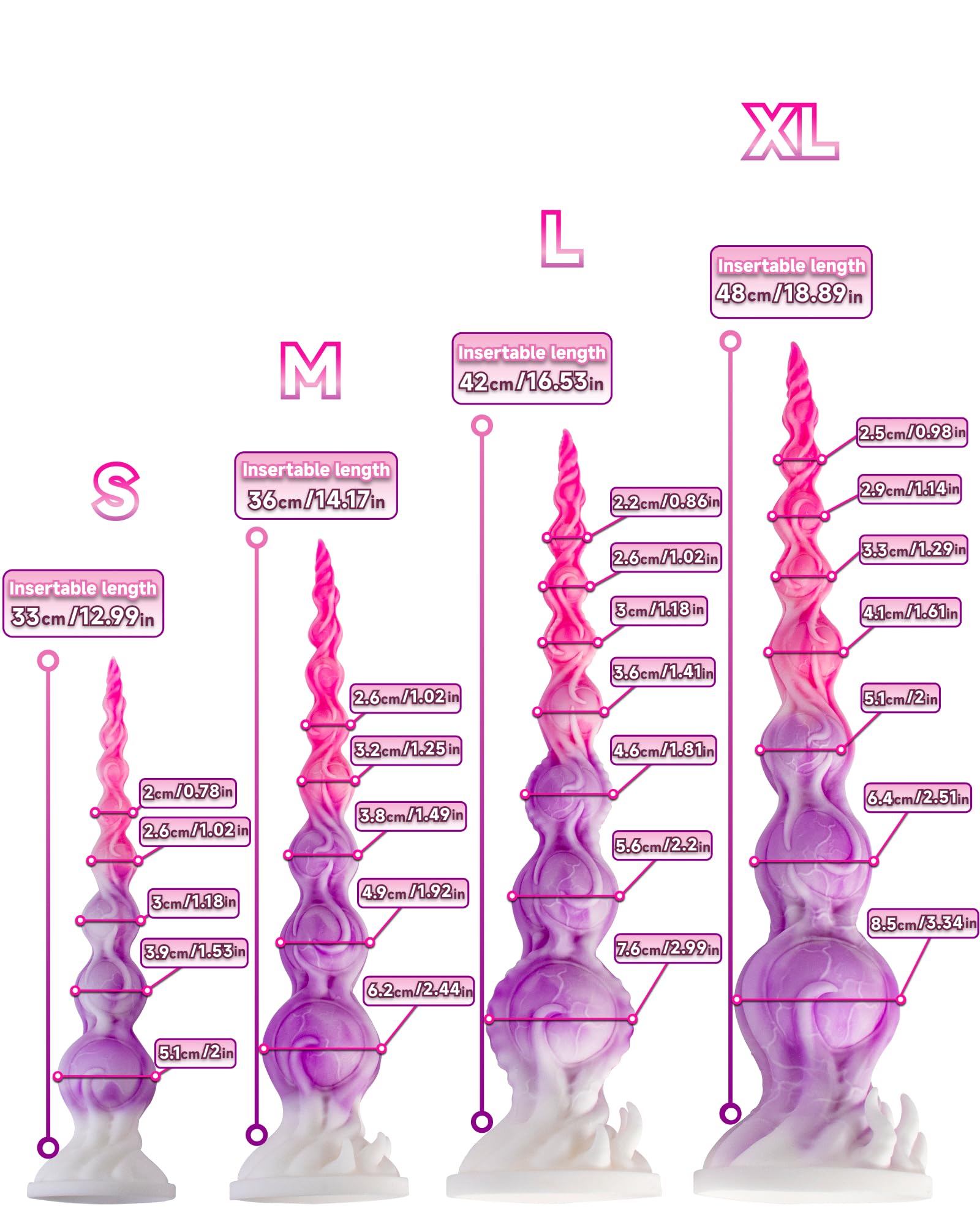 Fantasy Beads Anal Plug Anal Toy Suction Cup Base Quattro Dimensioni Giocattoli per adulti G-spot Prostata Stimulazione Anale Trainer Coppia gay (D305L)