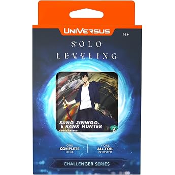 UniVersus Solo Leveling Challenger Series Deck Building Game Ready to Play Deck Sung Jinwoo Character Card 6 Foil Or Alt Art Cards