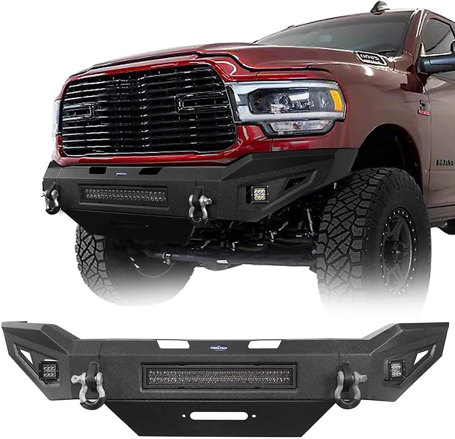 Buy Hooke Road 1923 Ram Front Bumper w/Winch Plate for 2019 2020 2021