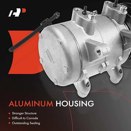 Miniatura 3 de A-Premium Compresor de aire acondicionado con embrague compatible con Nissan Frontier 2.4L 1998-2004, Xterra 2.4L 2000-2004, estilo DKV14C, con