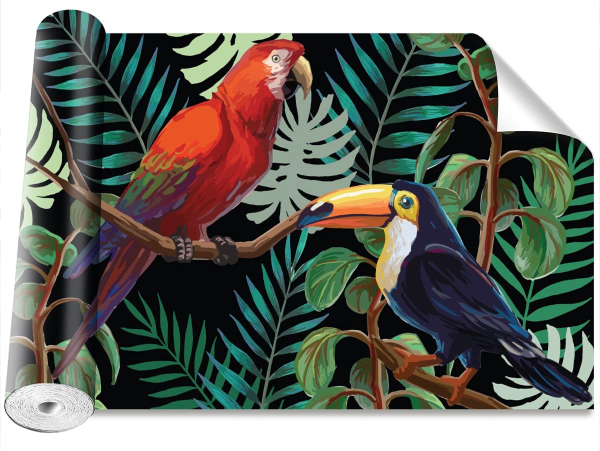 Papier Peint Bricolage Ara Toucan Salon Lumineux Décoration Murale Tulup