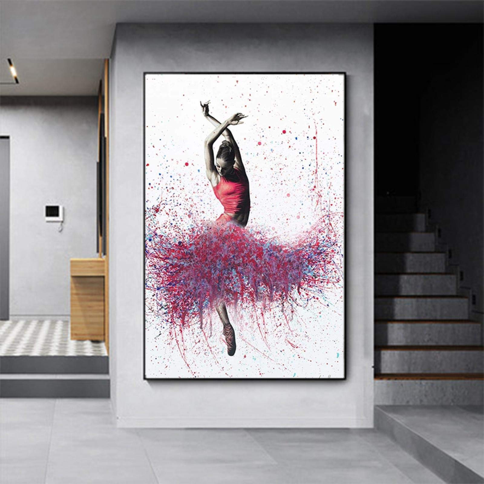 Amazon.com: Modern Girl Dancing Ballet Canvas Paintings Abstract 
