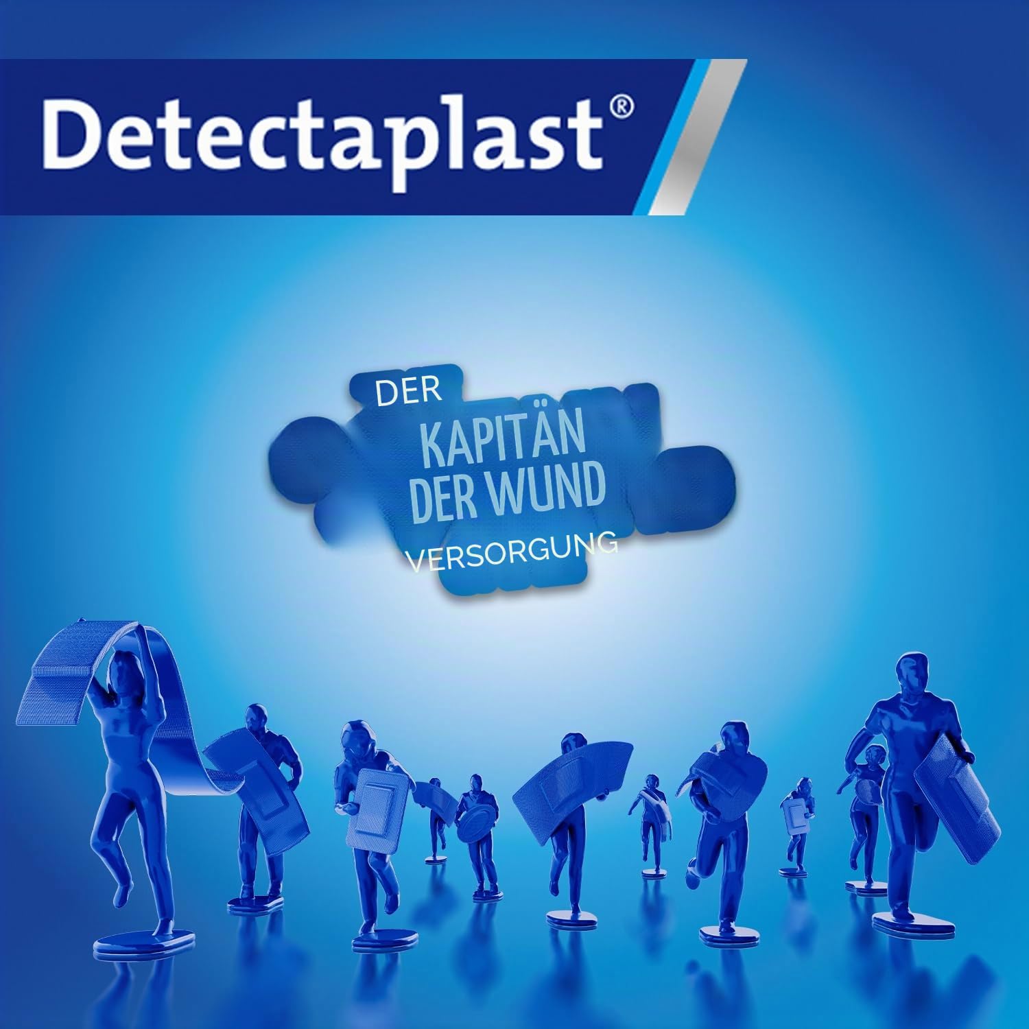 Detectaplast Verbandskasten für die Gastronomie, Erste Hilfe Set für die Behandlung von Wunden, tragbare Reiseapotheke im Koffer mit Pflaster, Verband, Tape, 99 Teile