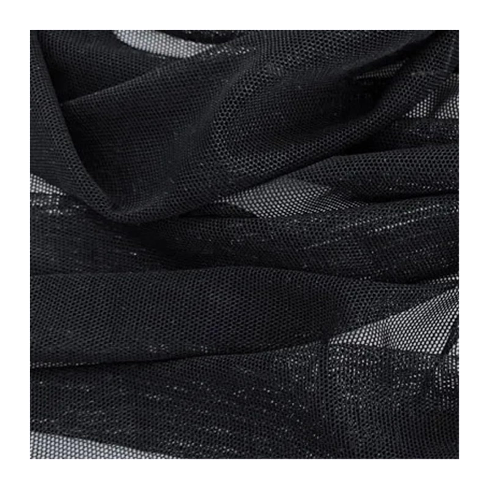 Tejido de Malla elástica, Tejido Transparente de Elastano, Suave y cómodo, Adecuado for Ropa de Yoga y Ropa Interior. para Costura(160cmx2yard)