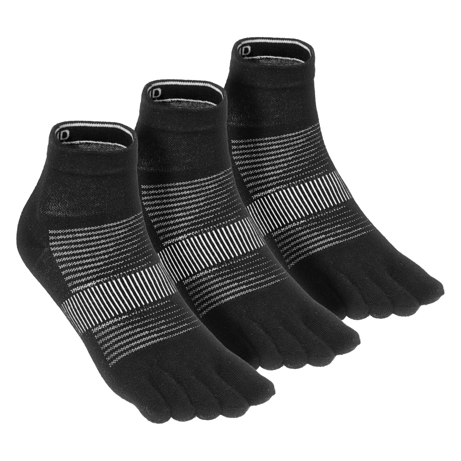 LenLuck Quarter Toe Socks for Women Men, COOLMAX Five Finger Socks, High Performance Athletic Running Socks(3 Pairs)