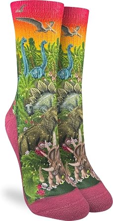 Good Luck Sock Womens Dinosaur Socks, Adult