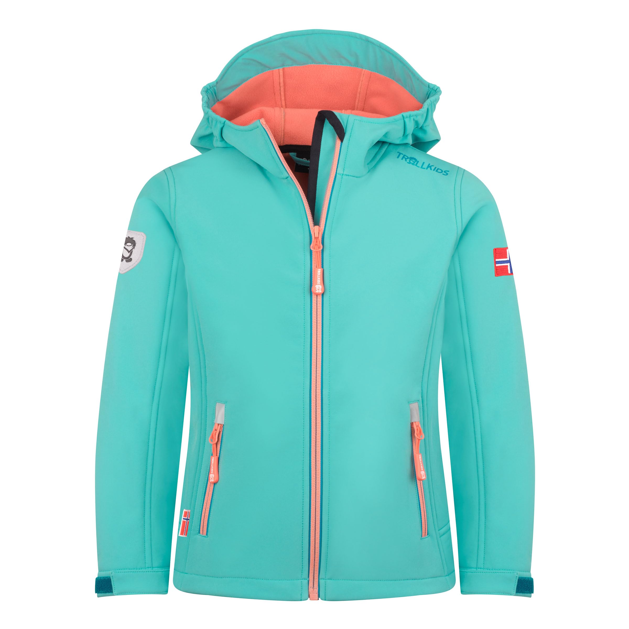 Trollkids Kinder Trollfjord Jacke aqua haze-harbor blue 140