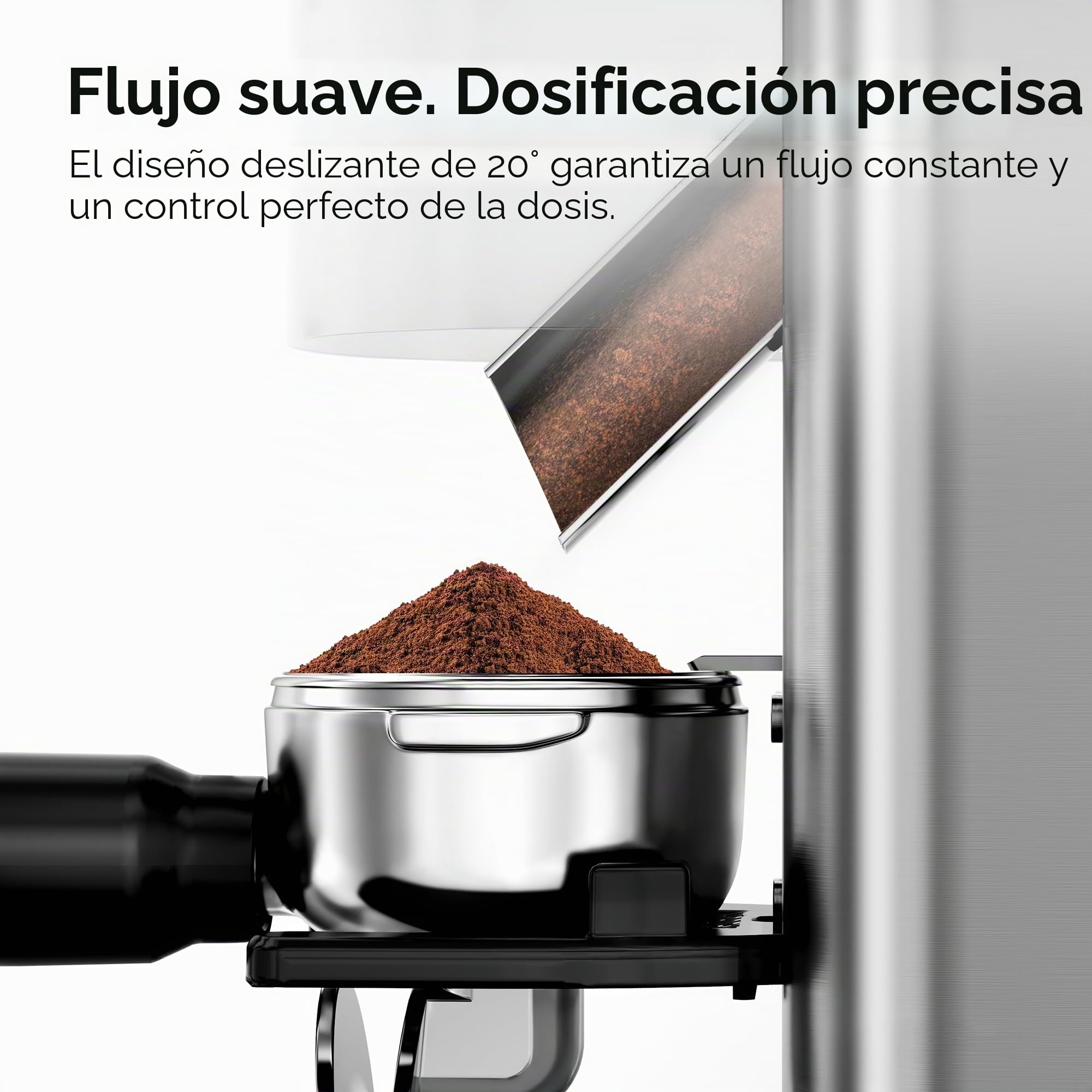HiBREW G7 - Molinillo de café eléctrico – 48 ajustes de molienda precisos para espresso/vertido/prensa francesa, tolva de granos de gran capacidad, control de porciones y molino cónico antiestático | Para espresso/vertido/prensa francesa, tolva de frijole
