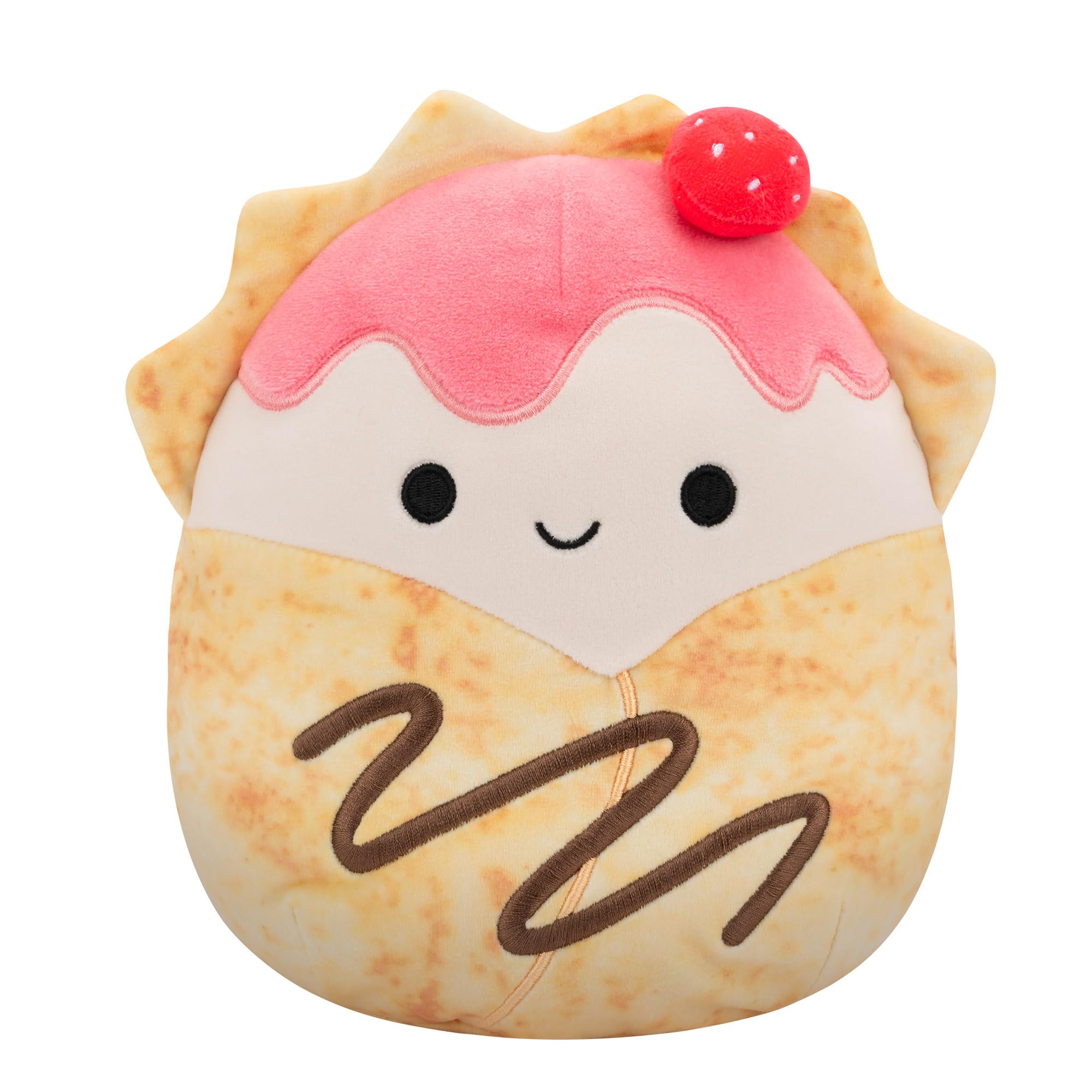Squishmallows Original 7.5 Inch - Gasten the Strawberry Crepe, Multicolor, 7.5 inches