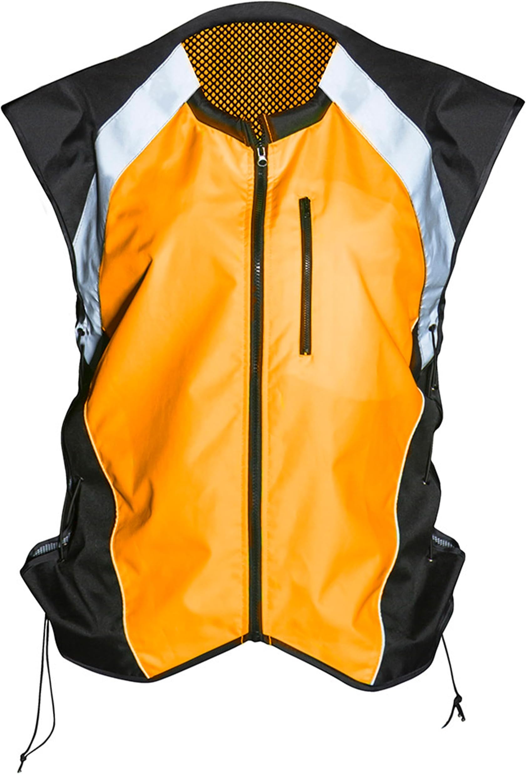 Safety Vest With Pockets. Motorcycle Reflective Vest For Motorcycle Jacket. High Visibility Running Vest