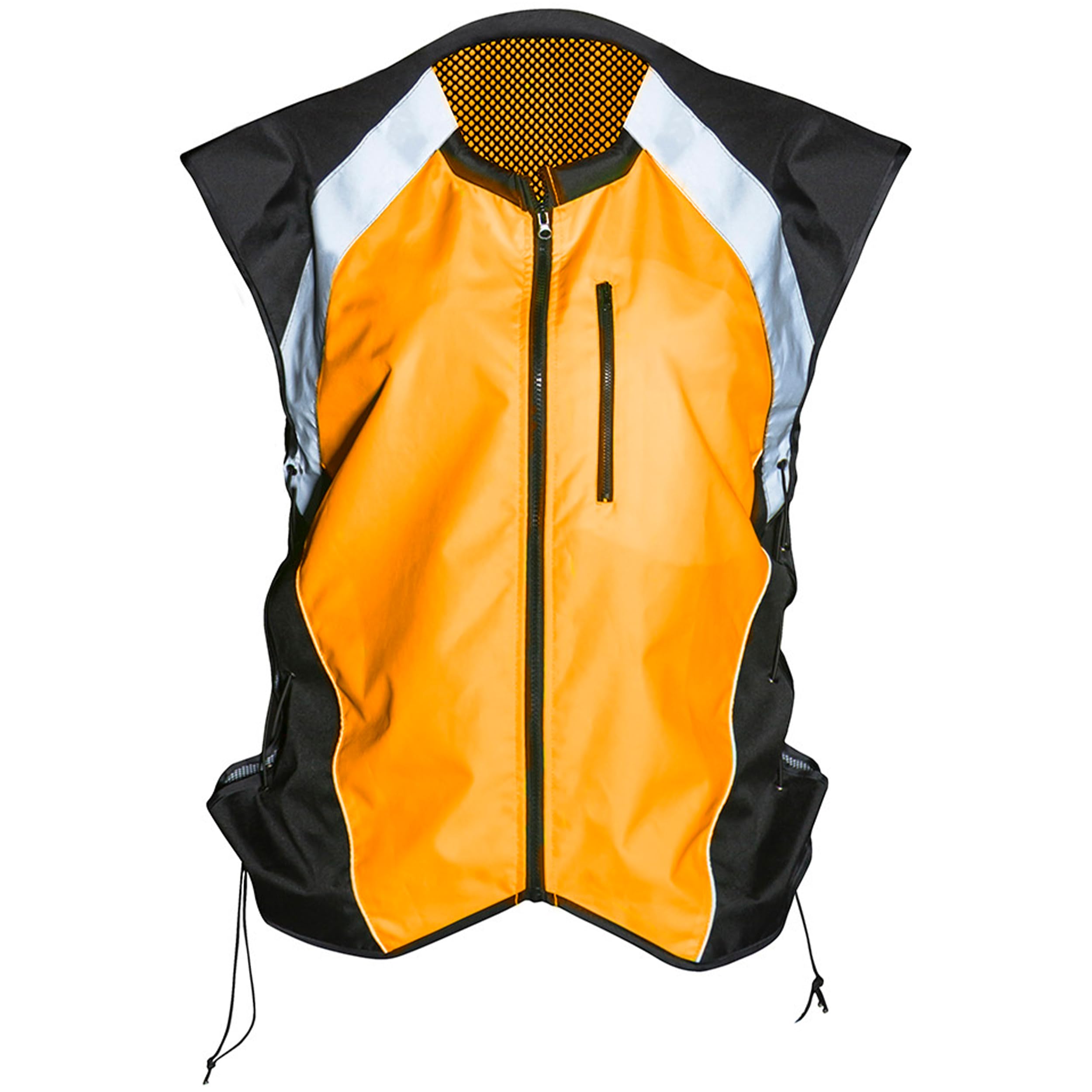 Safety Vest With Pockets. Motorcycle Reflective Vest For Motorcycle Jacket. High Visibility Running Vest