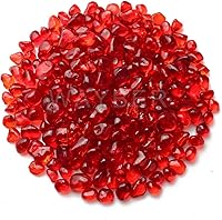 Vista 10 de WAYBER Piedras de Vidrio, 1 Lb/460g Guijarros de Cristal de Mar Irregulares Gemas Artificiales No Tóxicas para Exhibición de Gemas/Relleno