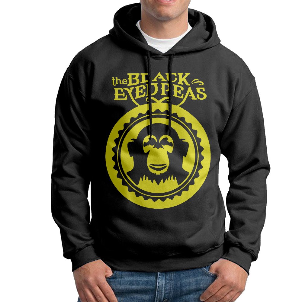 Dguwihdv Men The Black Eyed Peas Cotton Black Pullover Hoodie Sweatshirt