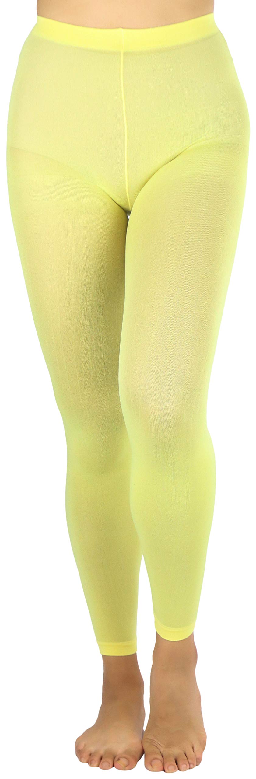 ToBeInStyle Women's Opaque Ankle Long Nylon Footless Fun Tights Pantyhose