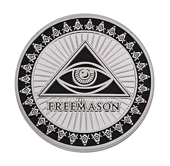 Amazon | 秘密結社 フリーメイソン コイン Freemasonry 保存用