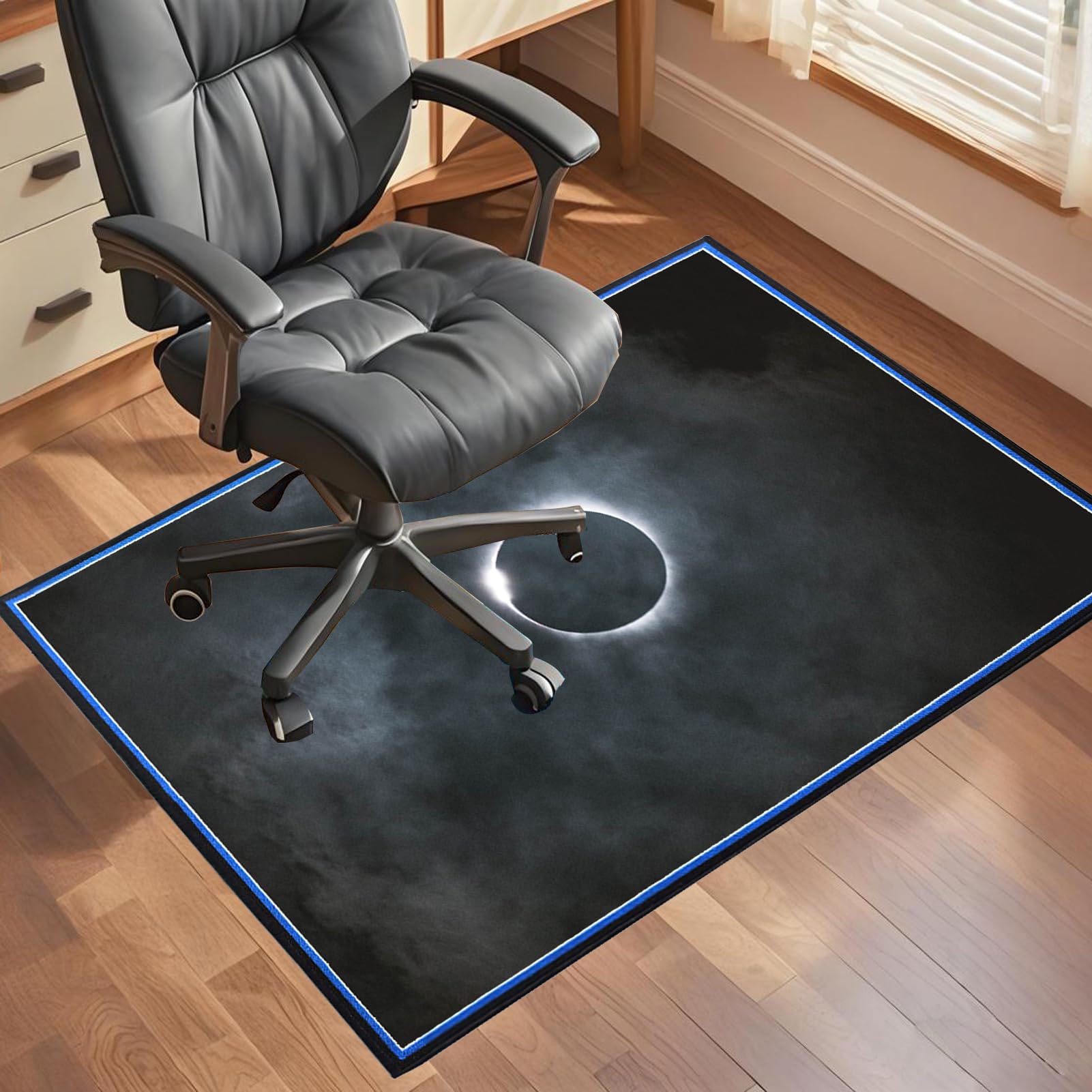 Alfombra Gaming Suelo Alfombrilla para Silla de Oficina Chair Mat Alfombrilla para Silla Suelos Duros Protector de Suelo para Silla de Oficina Alfombra para Silla Gaming Oficina 100 x 120 cm