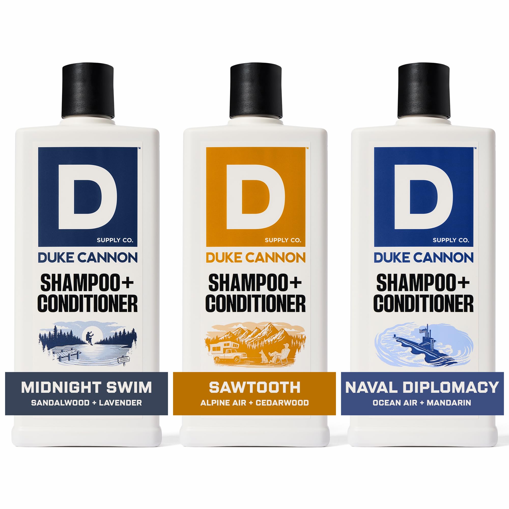 Amazon.com: Duke Cannon Shampoo & Conditioner 3-Pack – Sawtooth