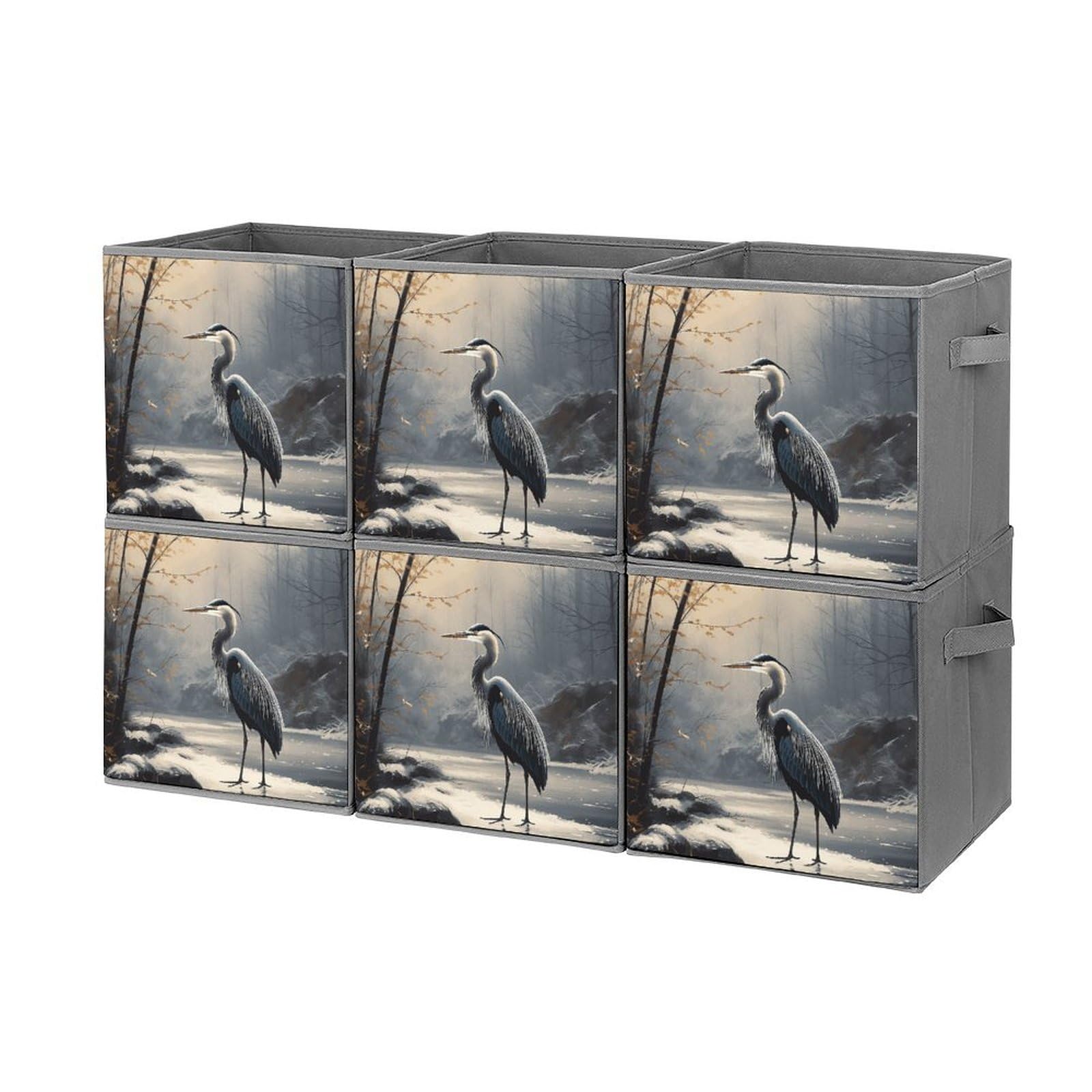 Boîtes de rangement pliantes oiseaux anti-désordre pour armoire