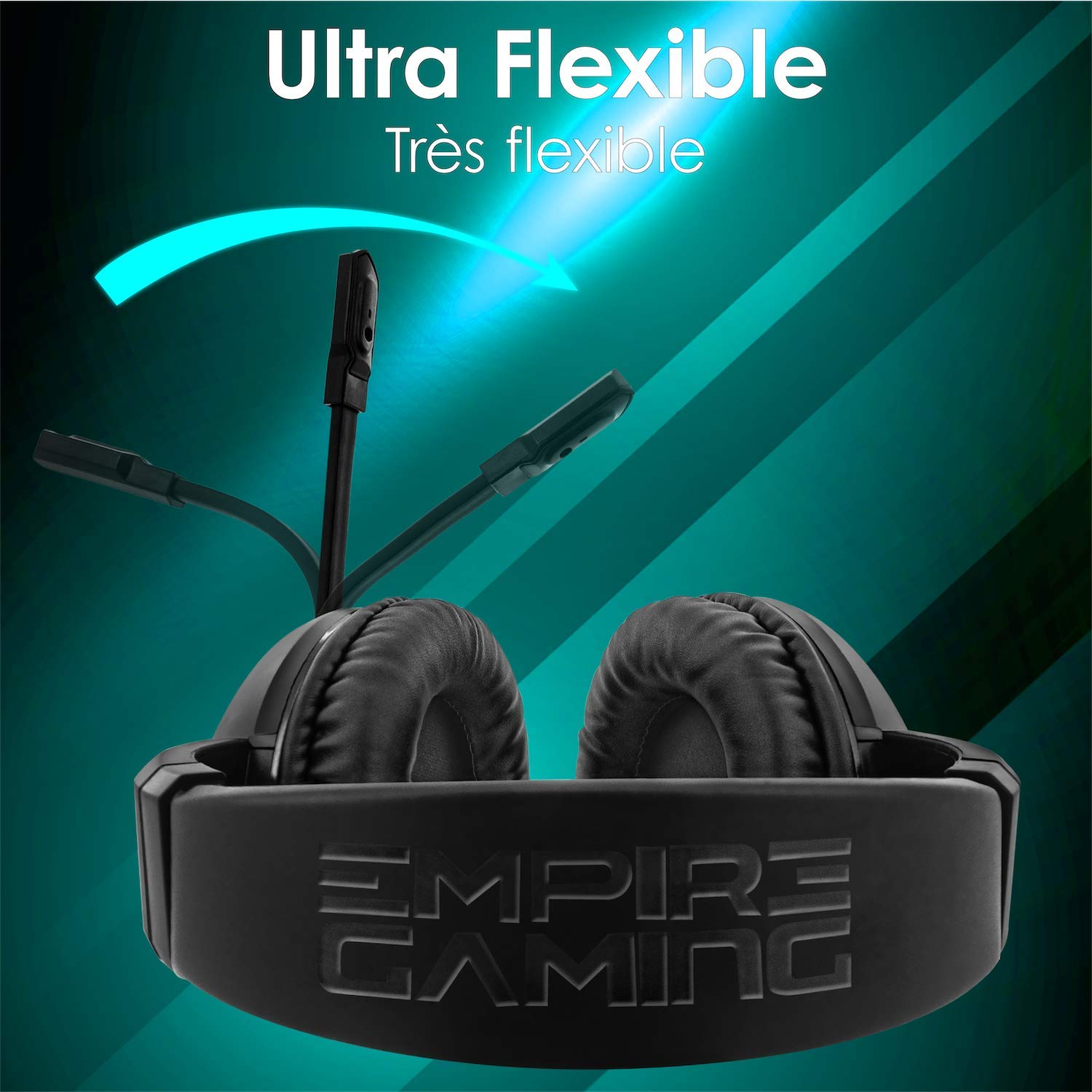 EMPIRE GAMING - Cuffie Gamer Dark Rainbow G-HD10 - Compatibile con Console di gioco PS4, PS5, Smartphone,Tablet,PC,Mac - Audio stereo ad alta definizione - Microfono flessibile omnidirezionale