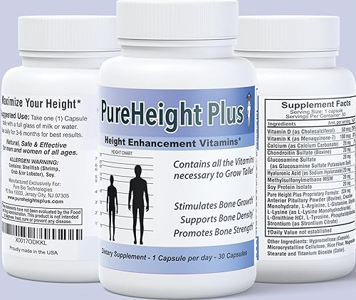 Miniatura 2 de PureHeight Plus | Vitaminas para mejorar la altura, te ayudan a crecer – Aumentan la fuerza ósea, aumentan la densidad ósea, estimulan el