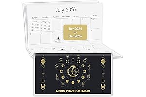 2024-2026 Pocket Calendar, Mini Monthly Calendar 3.5" x 6"