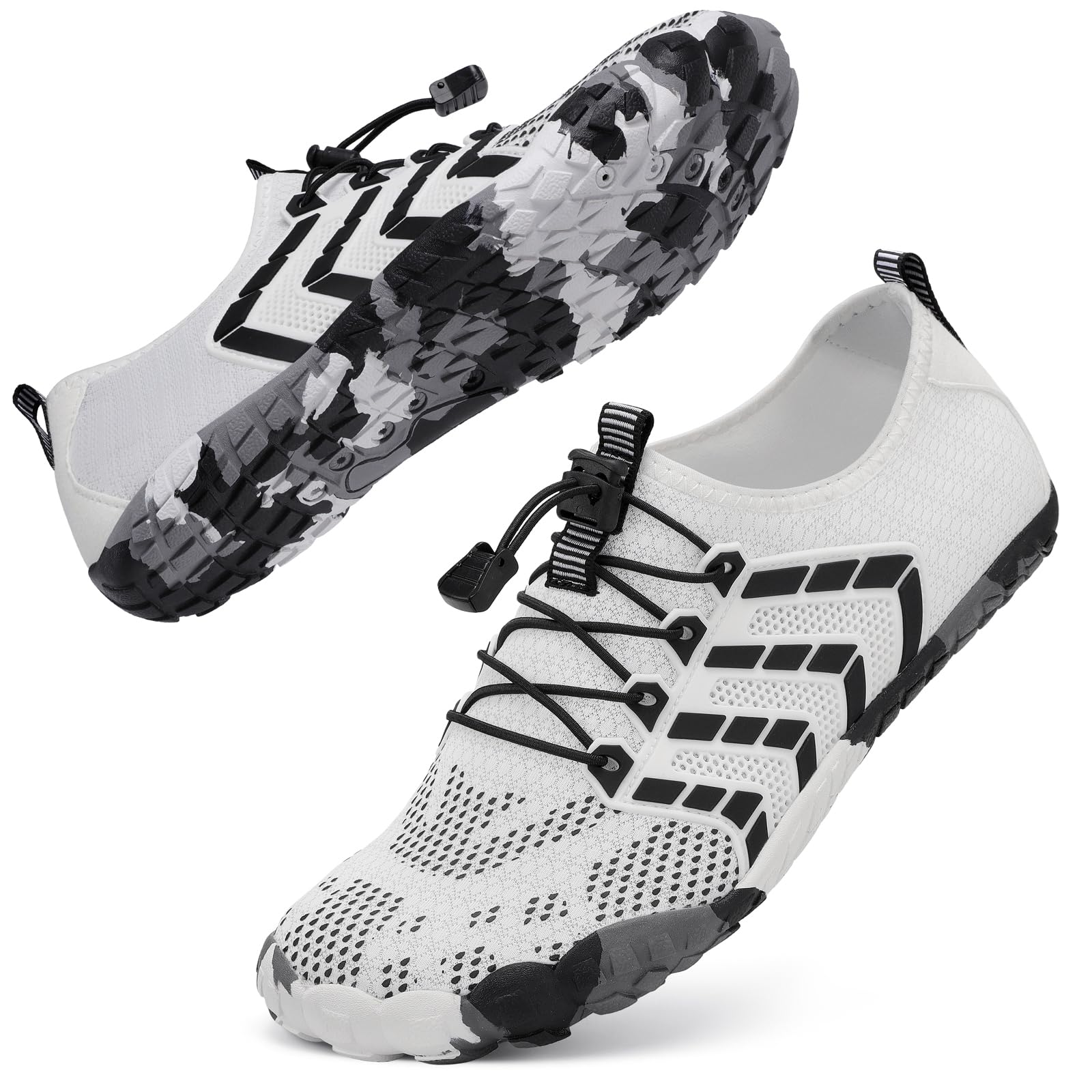 Barefoot Water Shoes Women Men Adult Hiking Swim Beach River Pool Hike Guarding Shoes Aqua Socks Protective Comfort Wide Toe Box Width Rock Climbing