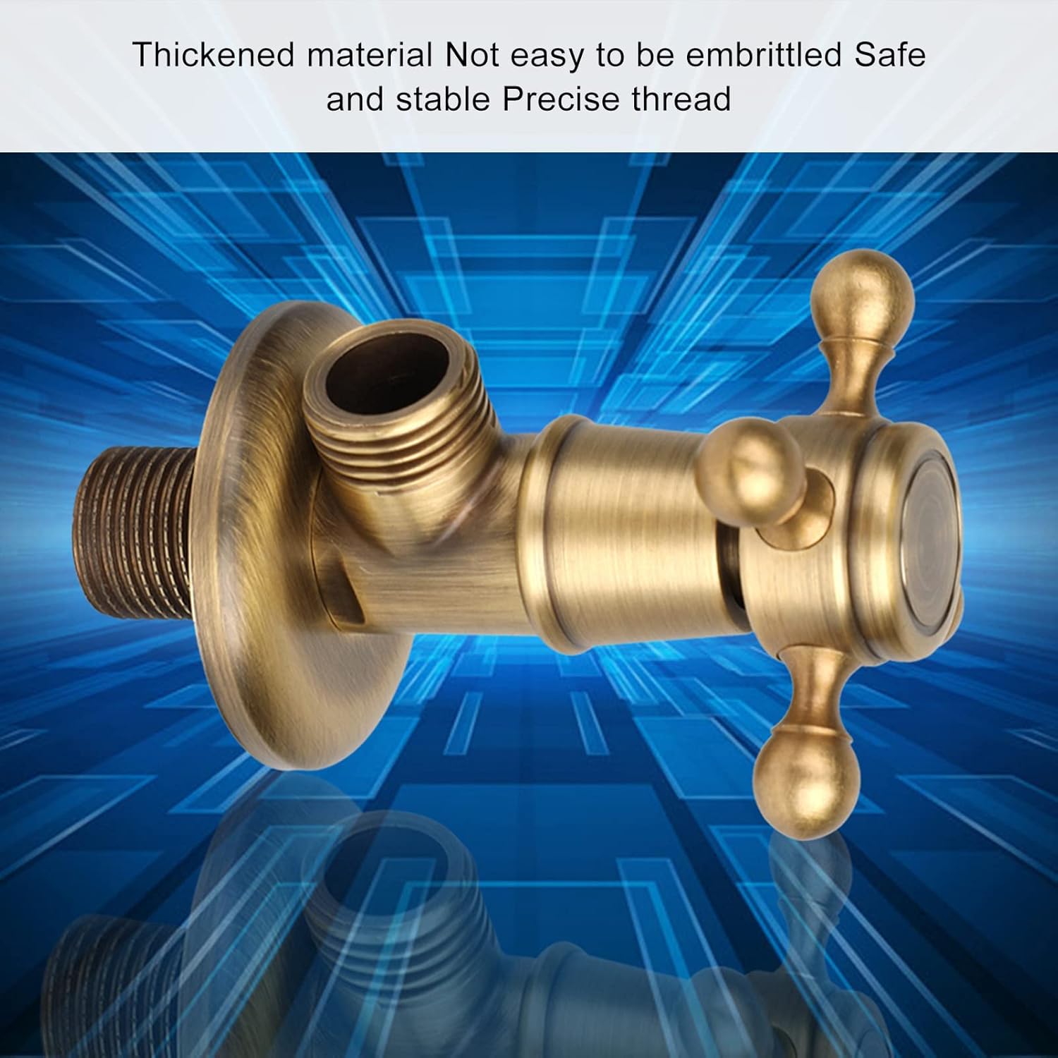 Brass Triangle Valve,1/2g Brass Gate Valve Universal Angle Valve | Antique Triangle Valve Brass Triangle Valve Angle Valve Universal Hardware European Diverter Valve