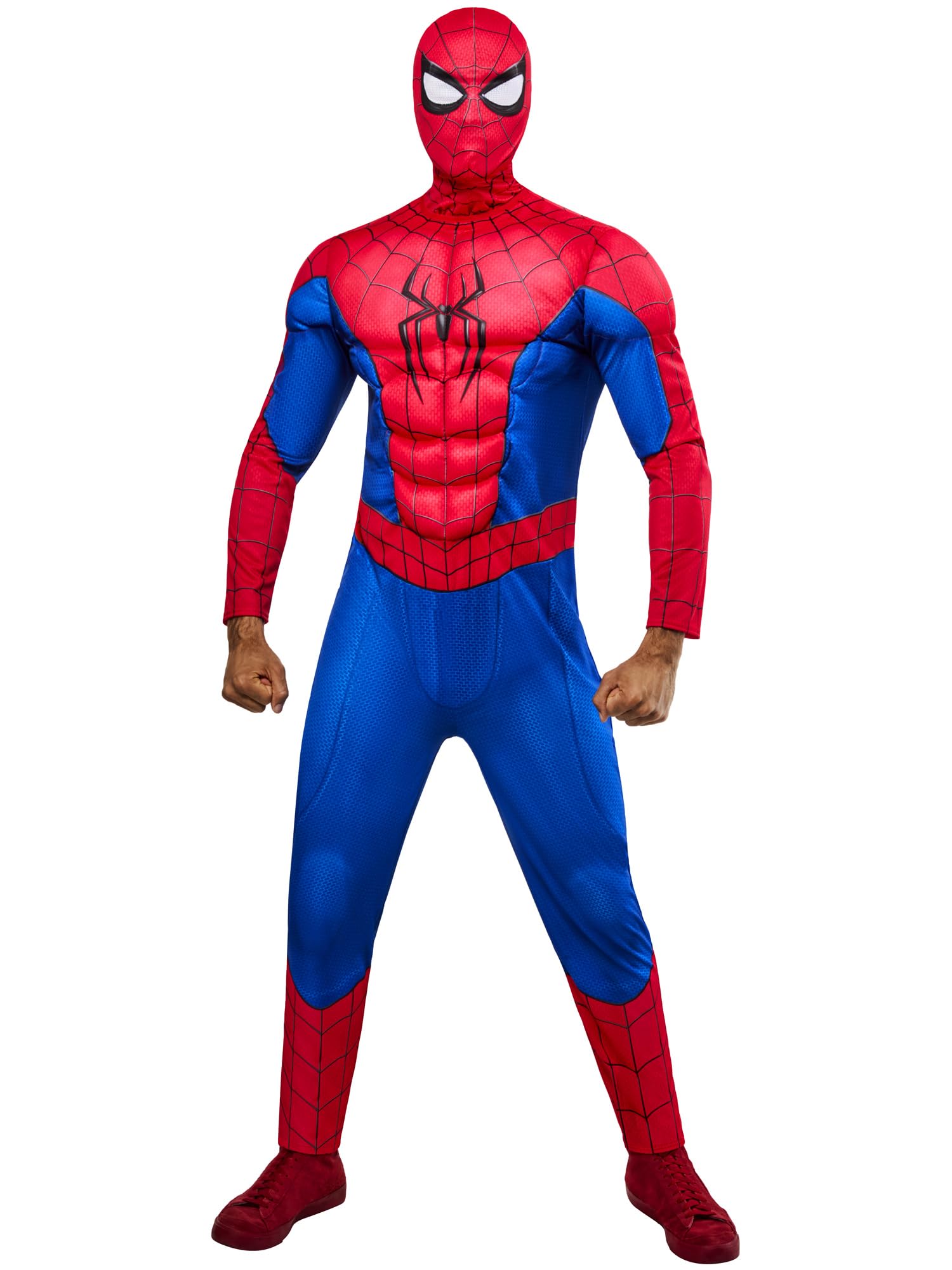 Rubies Disfraz oficial de Spider-Man Delux para adultos, para hombre