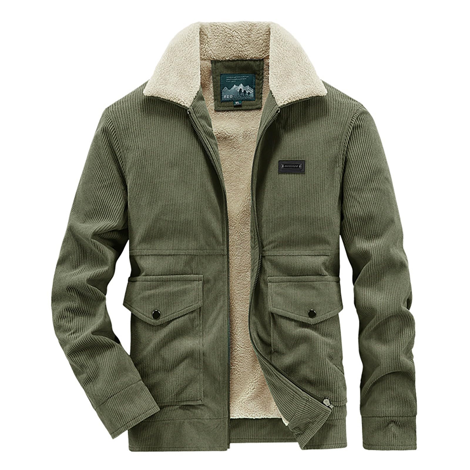 Générique Veste Legere Homme Pardessus Coupe Vent Des Poches Décontracté Trench-Coat, Classique Pardessus Coupe Vent Hiver Chaud Light Jacket Promenades En Ville, Tenue De Ville