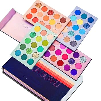 Lobe Miracle Color Board Eyeshadow Palette - Highly Pigmented 60 Shades Matte Shimmer Glitter Vegan Makeup Palette for Beginners - Waterproof, Blendable, Long-Lasting - Cruelty-Free