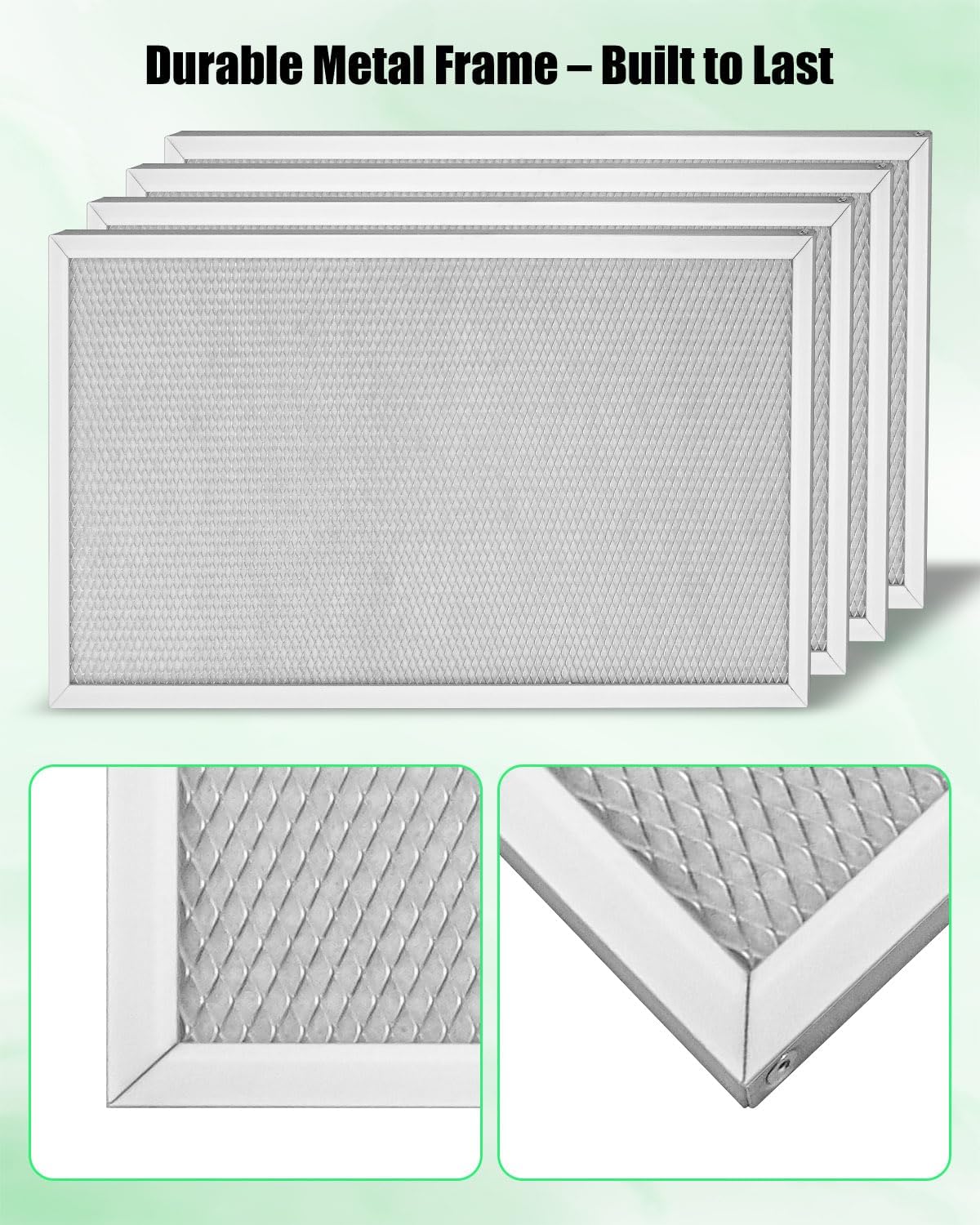 4-Pack MERV-8 Replacement Filters Compatible with Sentinel HD55 and HDi65 Basement Dehumidifiers