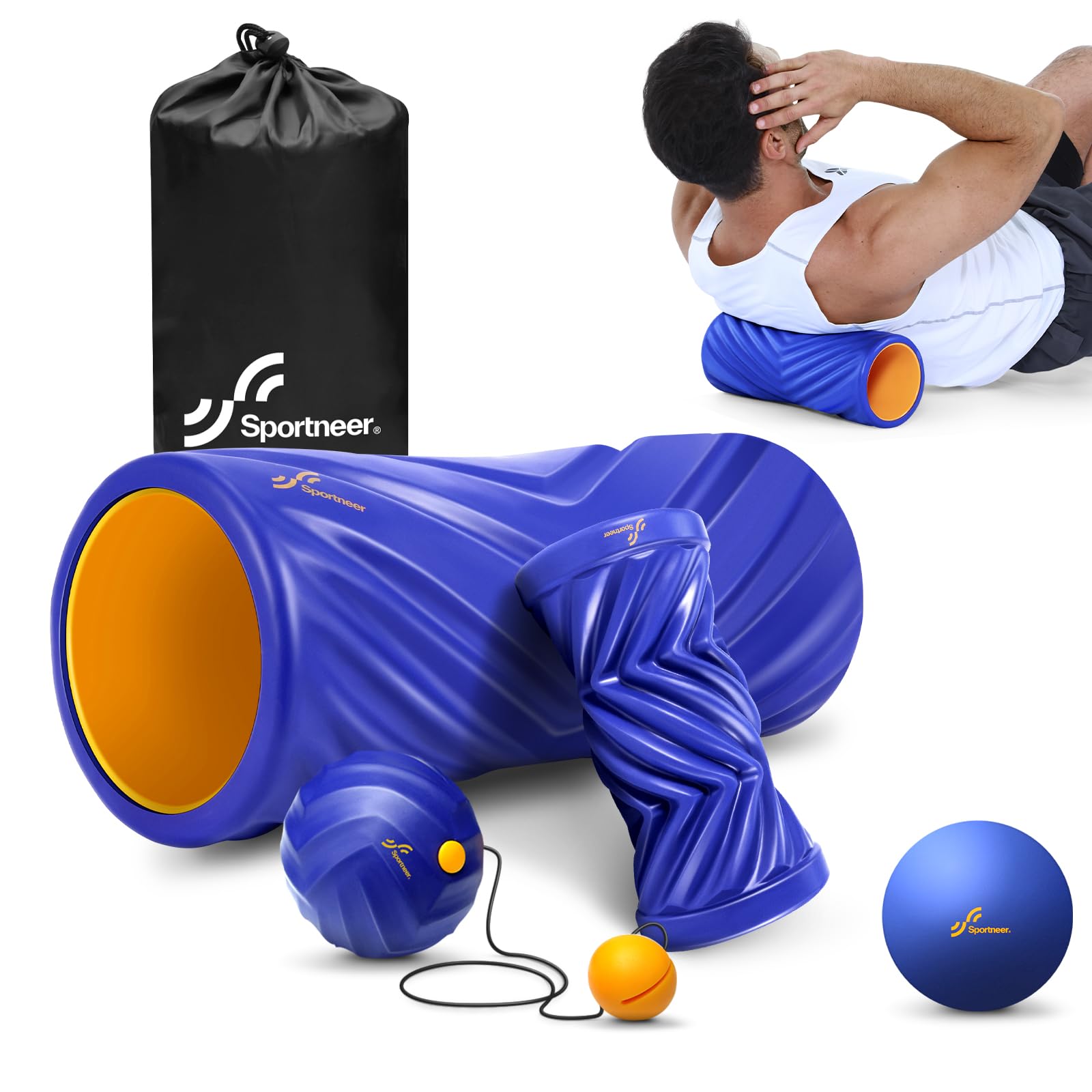 Amazon.com : Sportneer 4 in 1 Foam Set, Muscle Relax Kit with 2