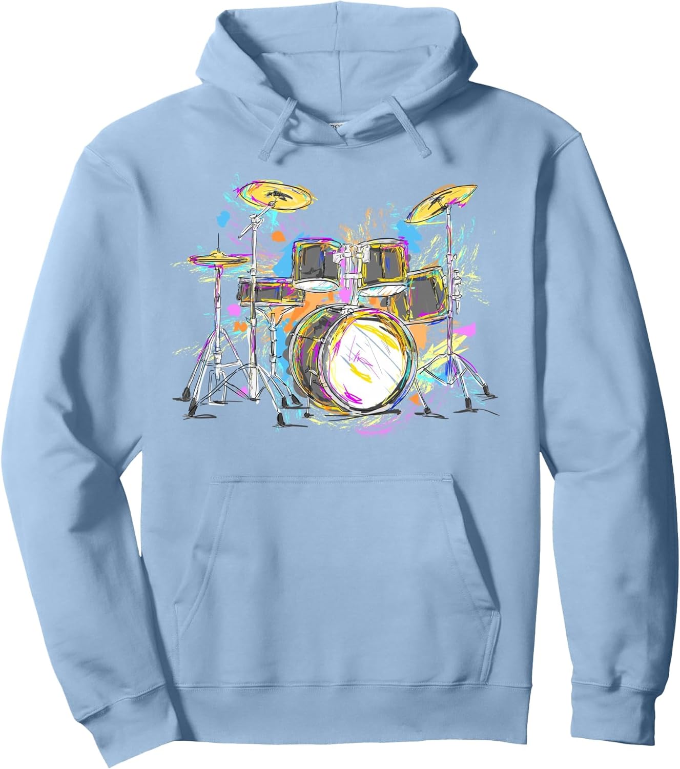 Abstract art drums musician music band throne noose Pullover Hoodie